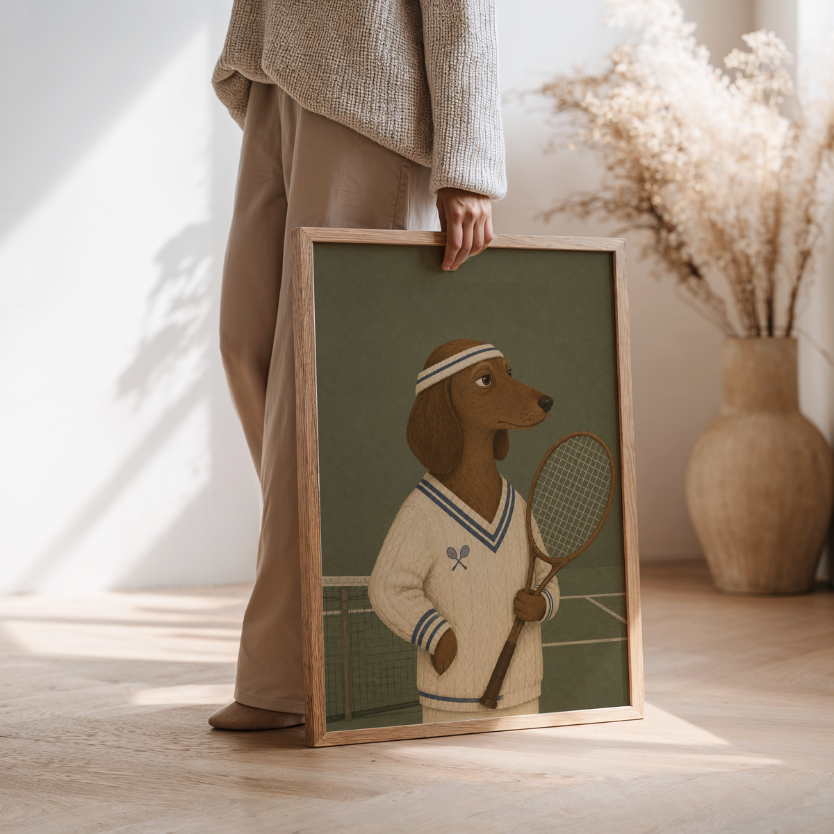 Tennis Goose Wall Art Poster