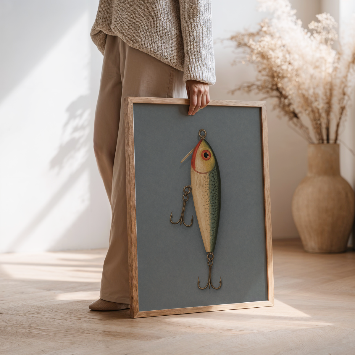 Vintage Fishing Lure Wall Art Poster