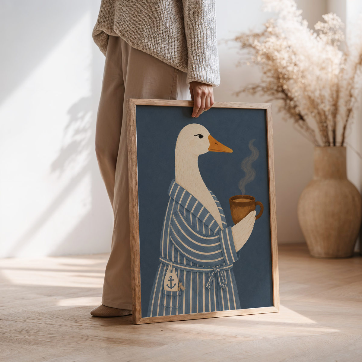 Cozy Goose Wall Art Poster