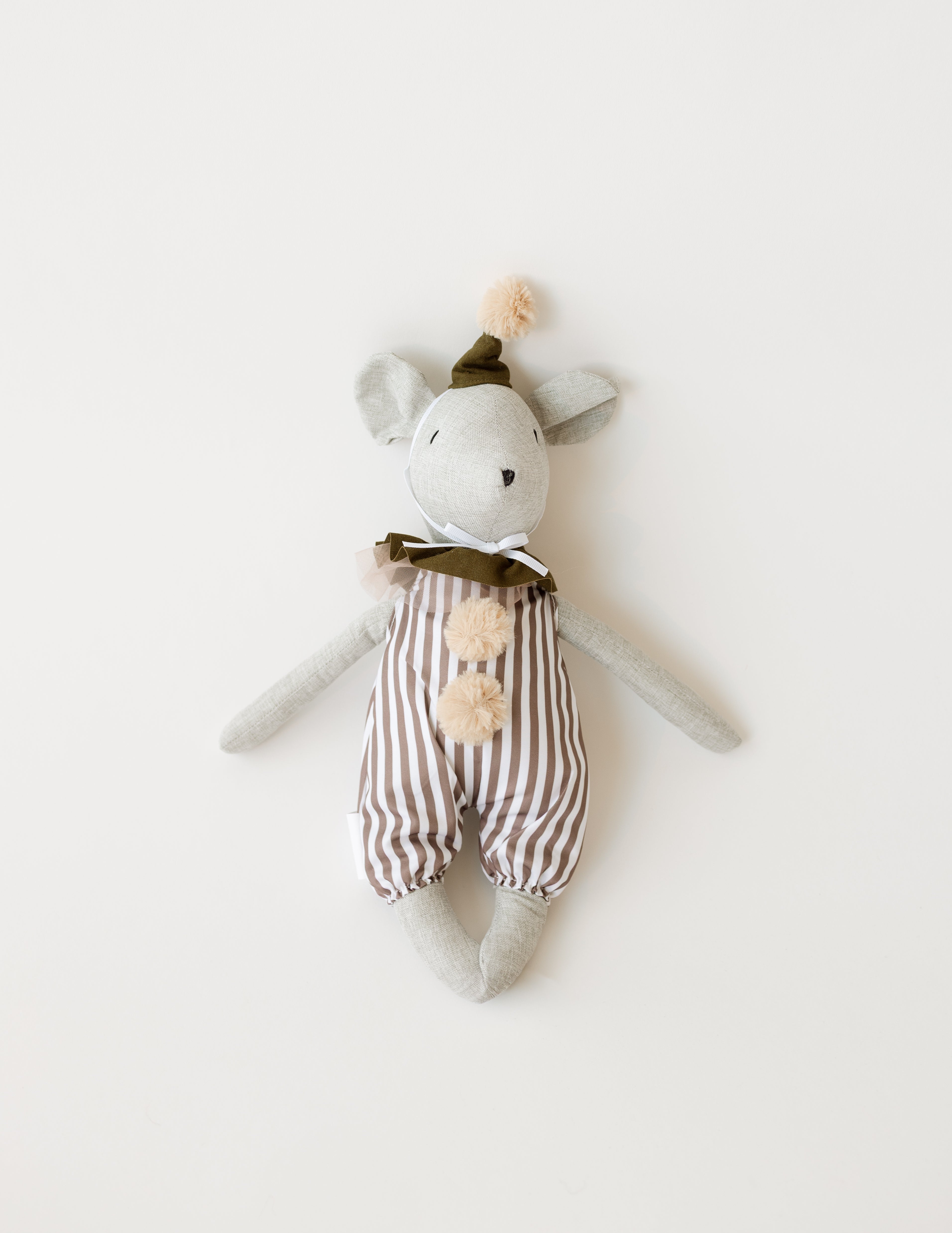 Whimsy Mouse Plush - Stripes