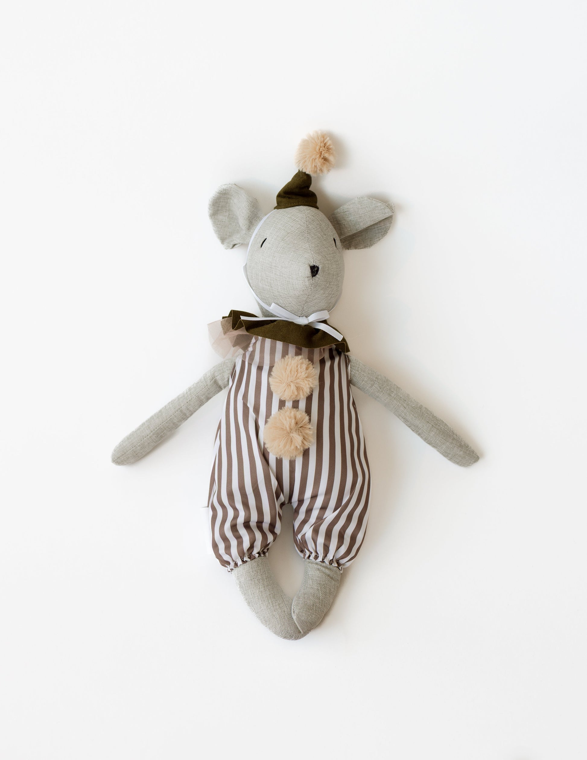 Whimsy Mouse Plush - Stripes