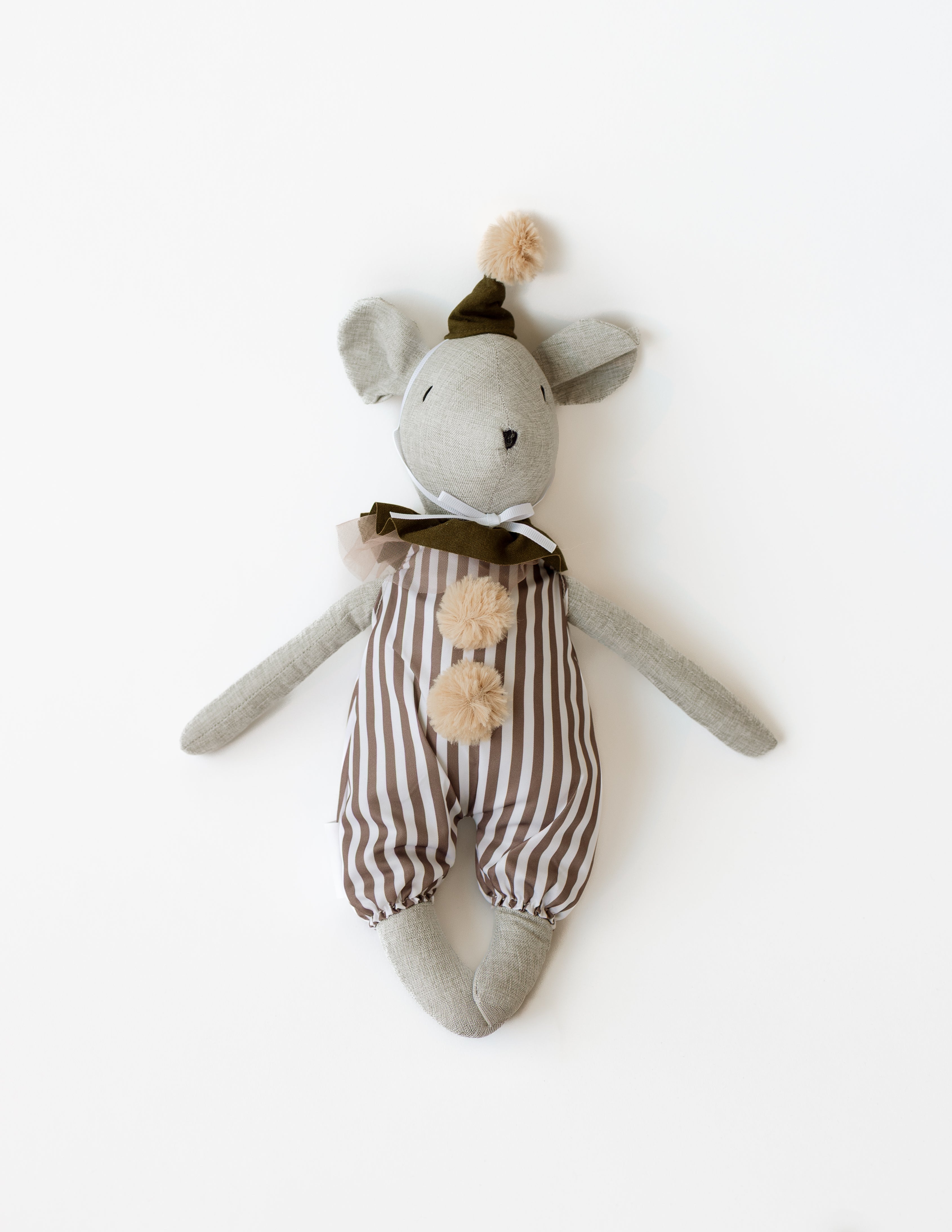 Whimsy Mouse Plush - Stripes