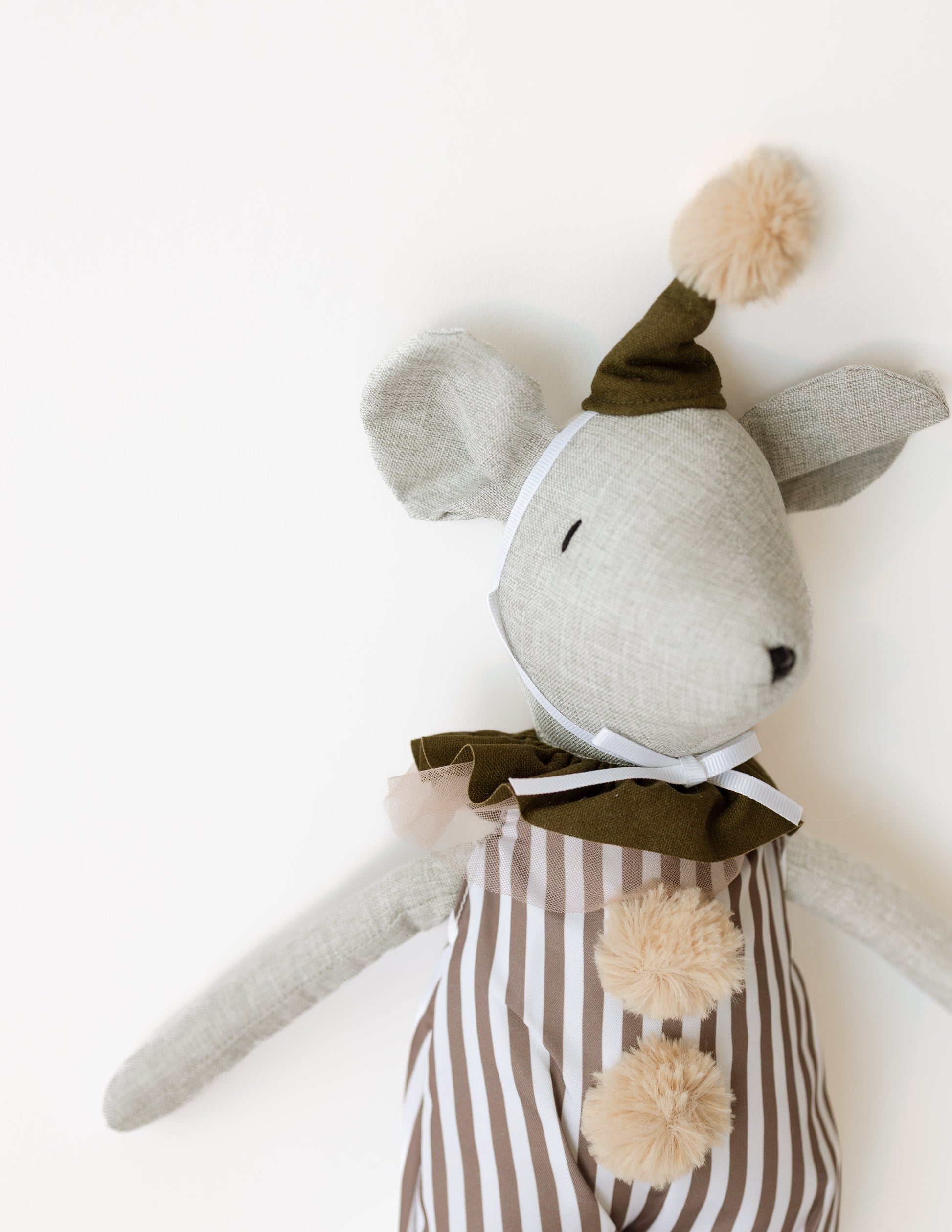 Whimsy Mouse Plush - Stripes