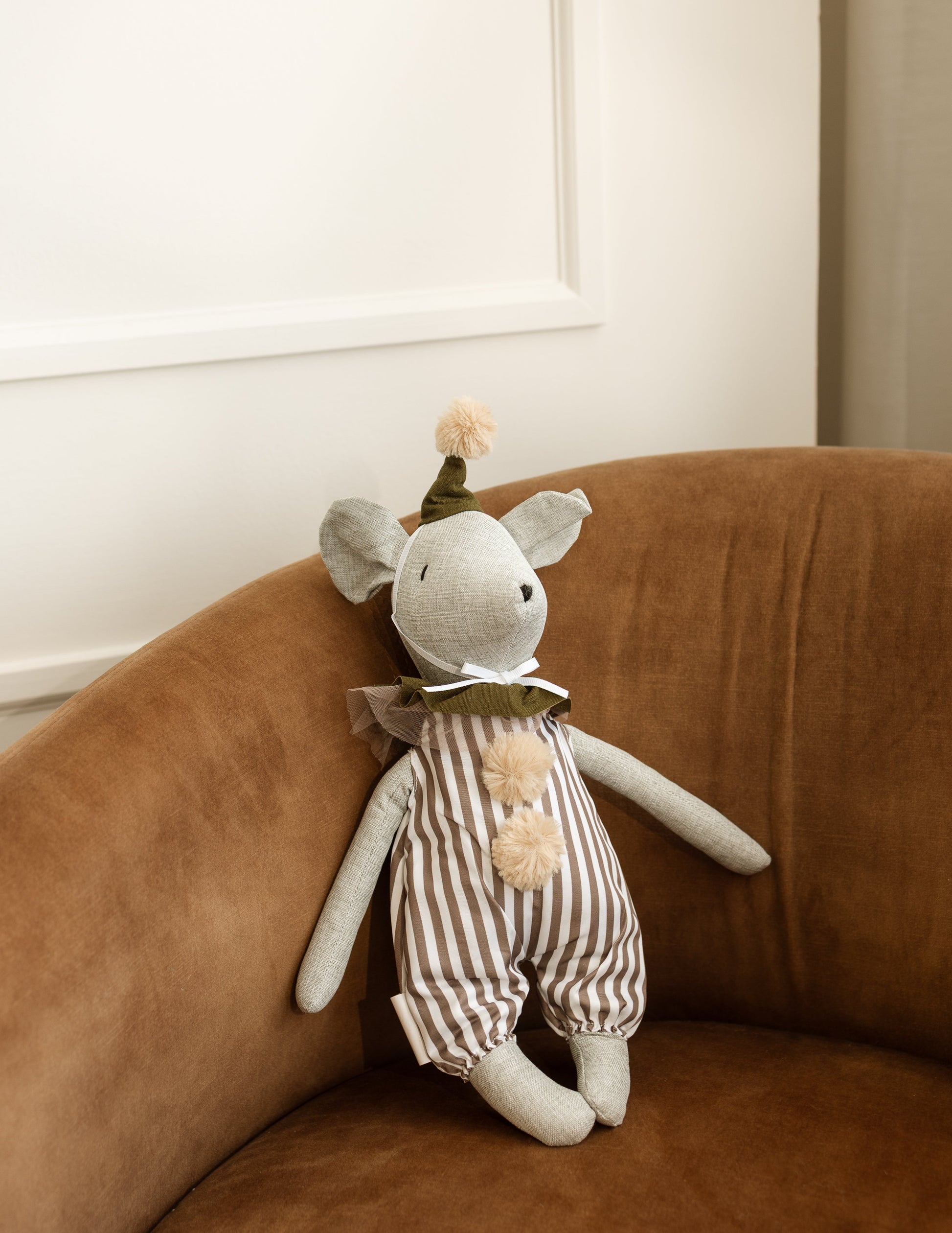 Whimsy Mouse Plush - Stripes