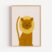 Adorable Lion Wall Art  Poster