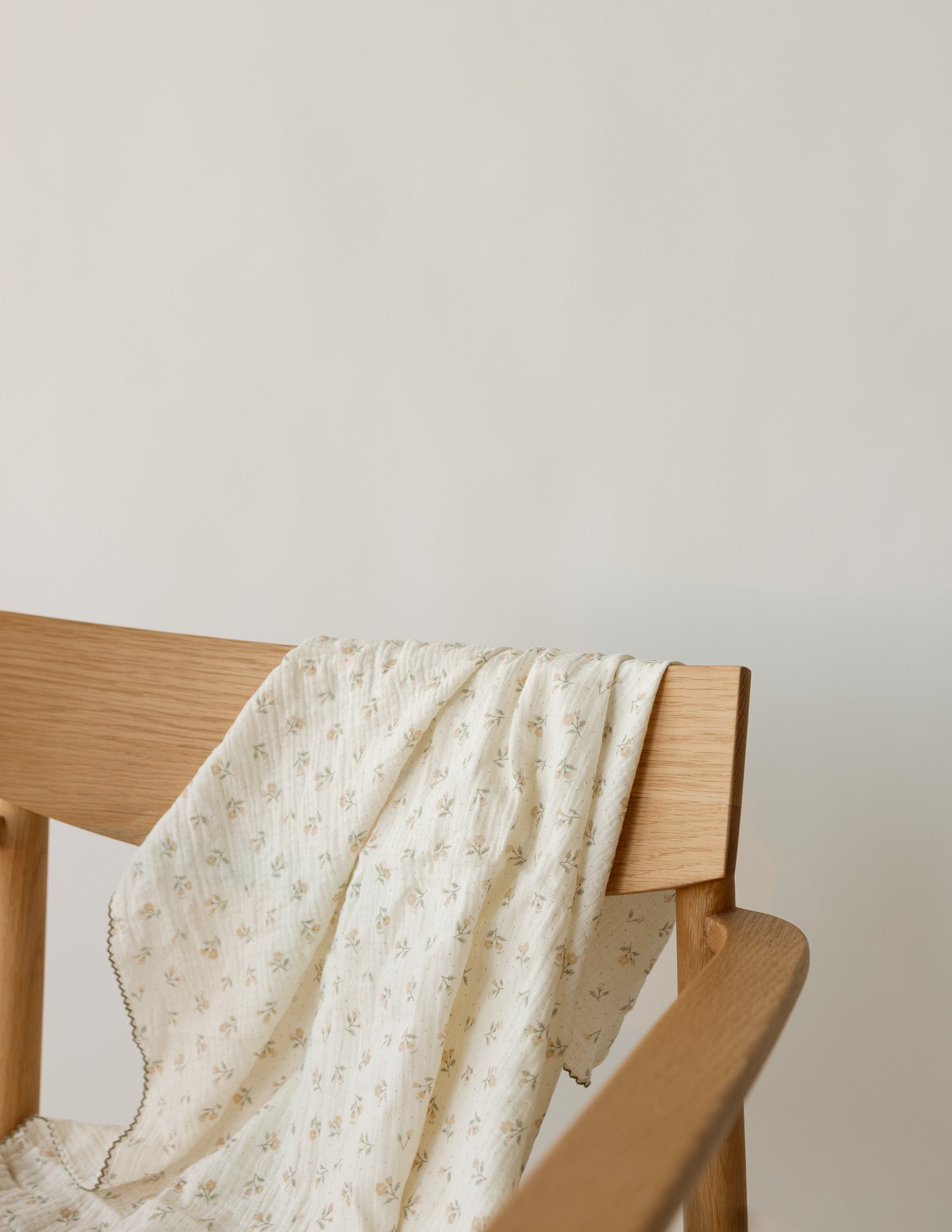 Double-Layer Cotton Muslin Swaddle Blanket – Botanical Taupe