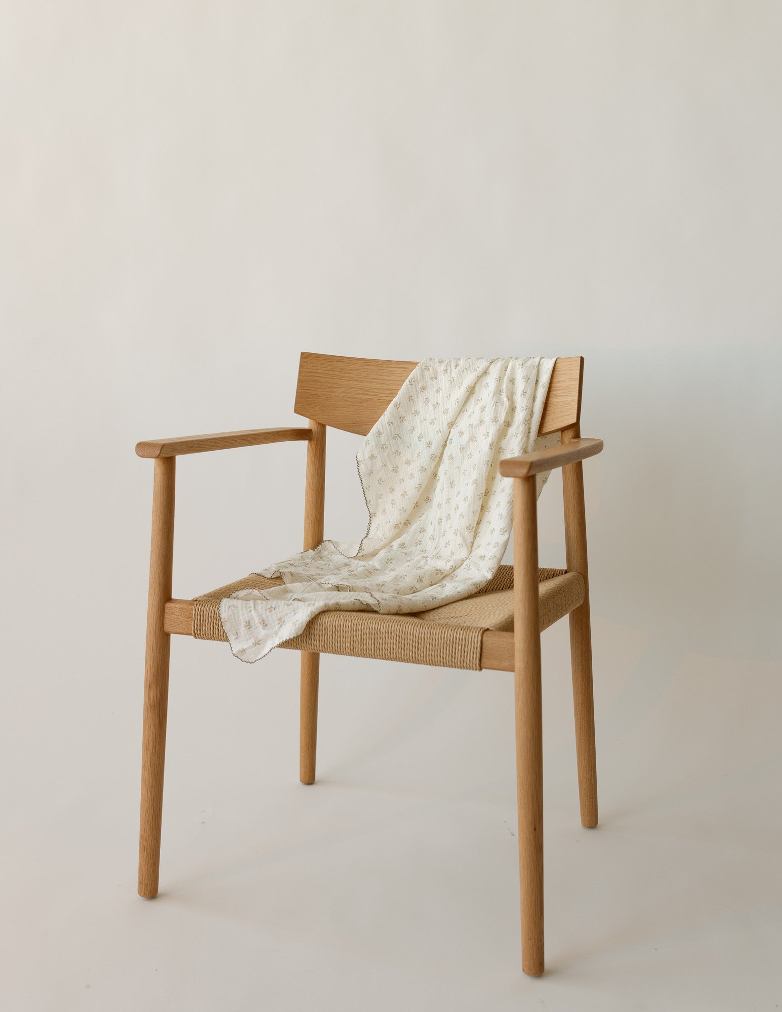 Double-Layer Cotton Muslin Swaddle Blanket – Botanical Taupe