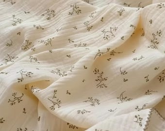 Floral Cotton Muslin Baby Blanket
