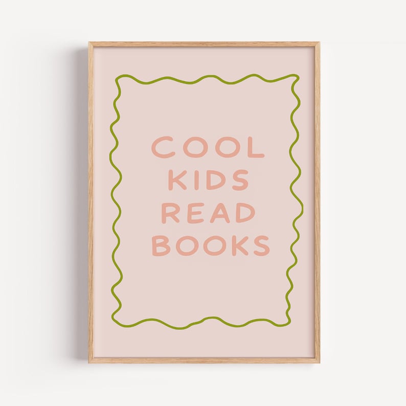 Cool Kids Read Books Poster