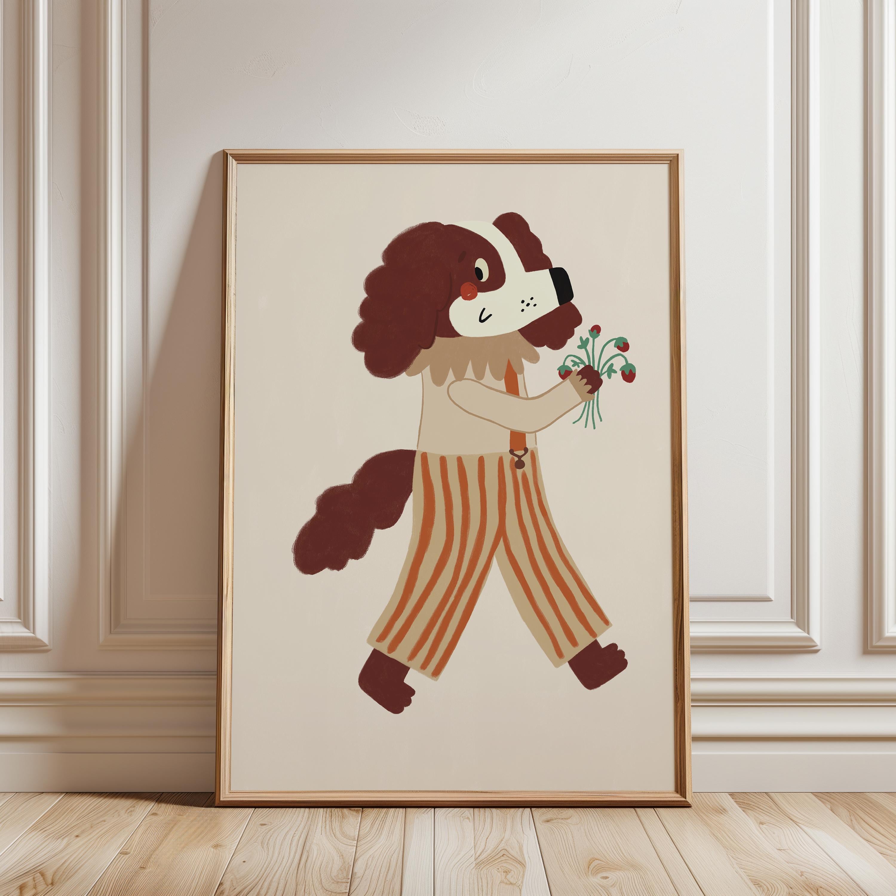 Whimsical Dog Poster