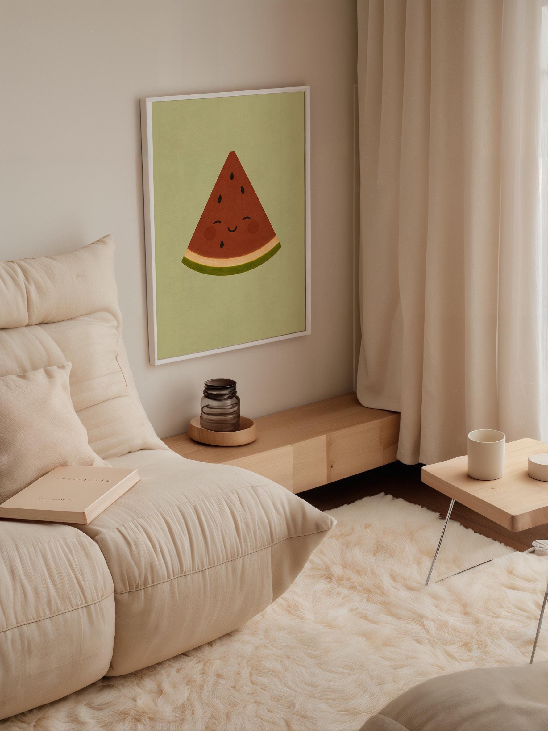 Smiling Watermelon Poster