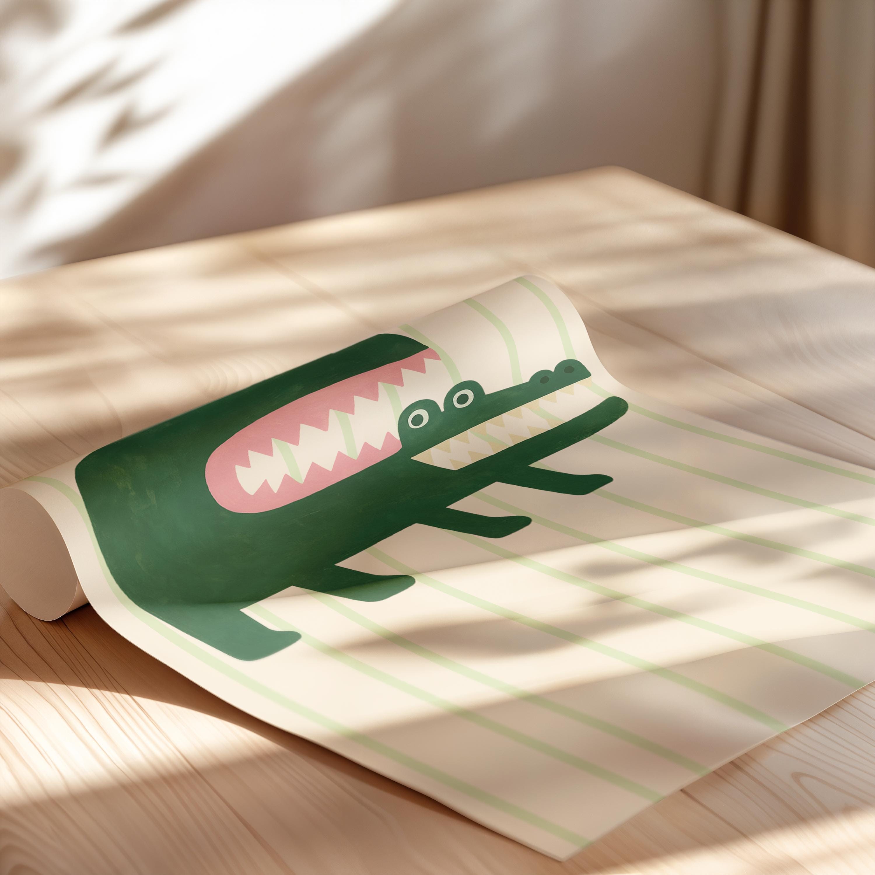 Funny Crocodile Poster