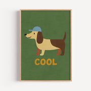Cool Dachshund Rolled Poster