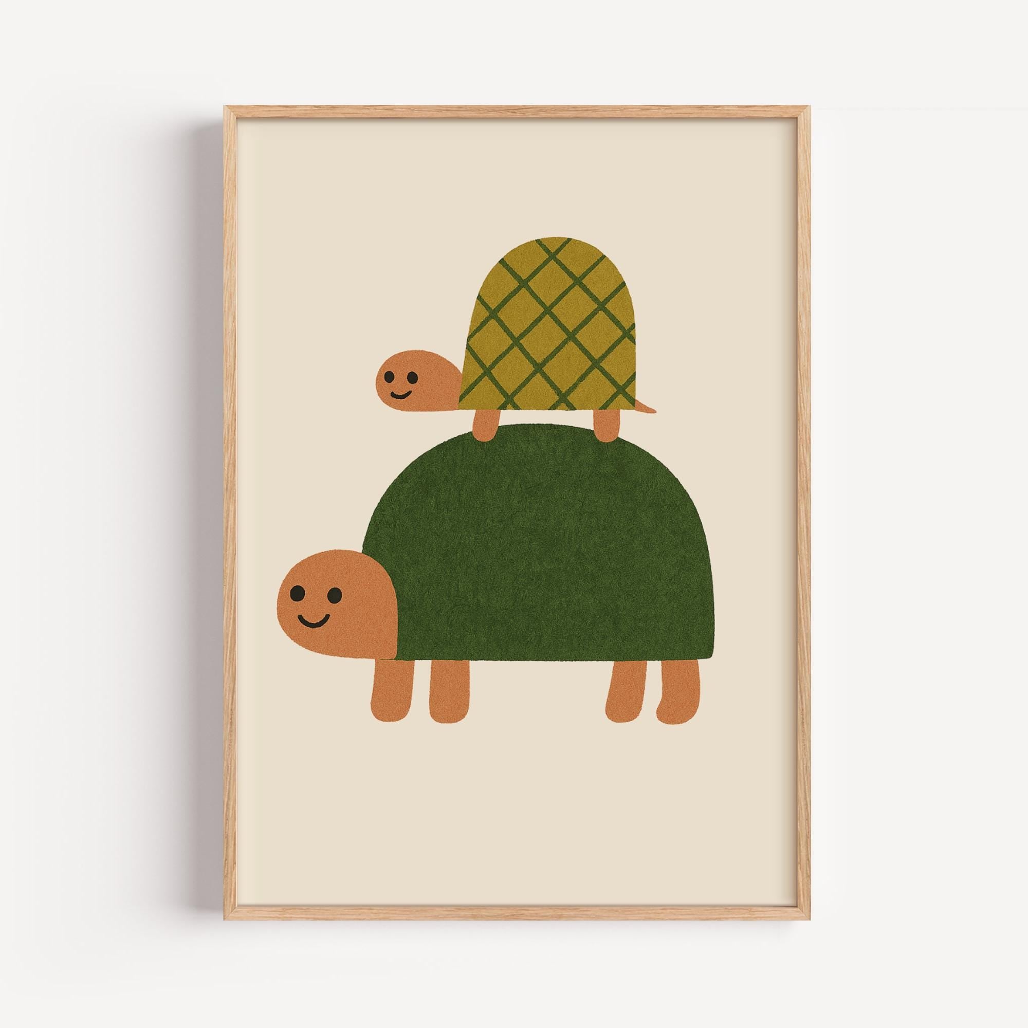 Smiling Turtle Poster