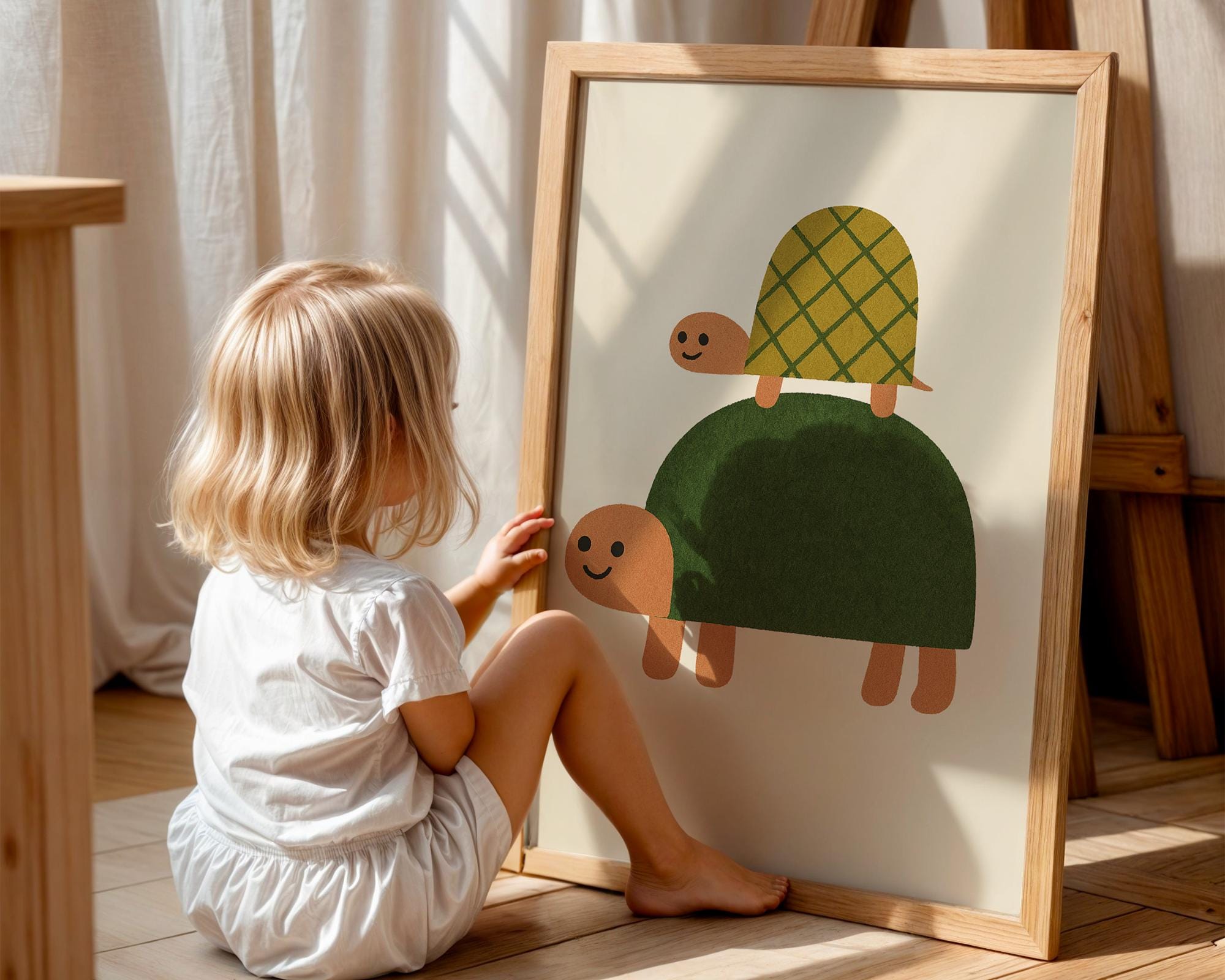 Smiling Turtle Poster