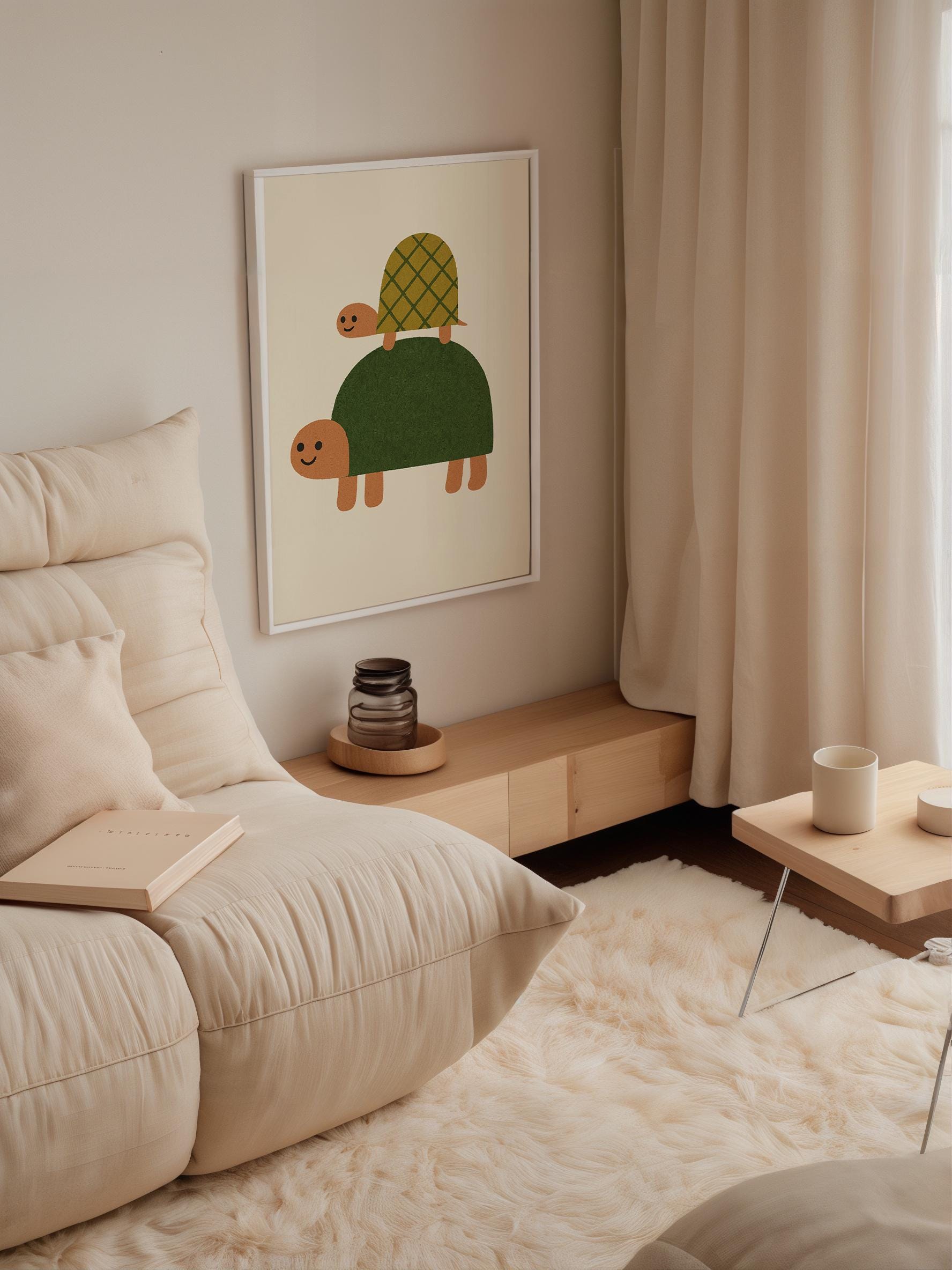 Smiling Turtle Poster