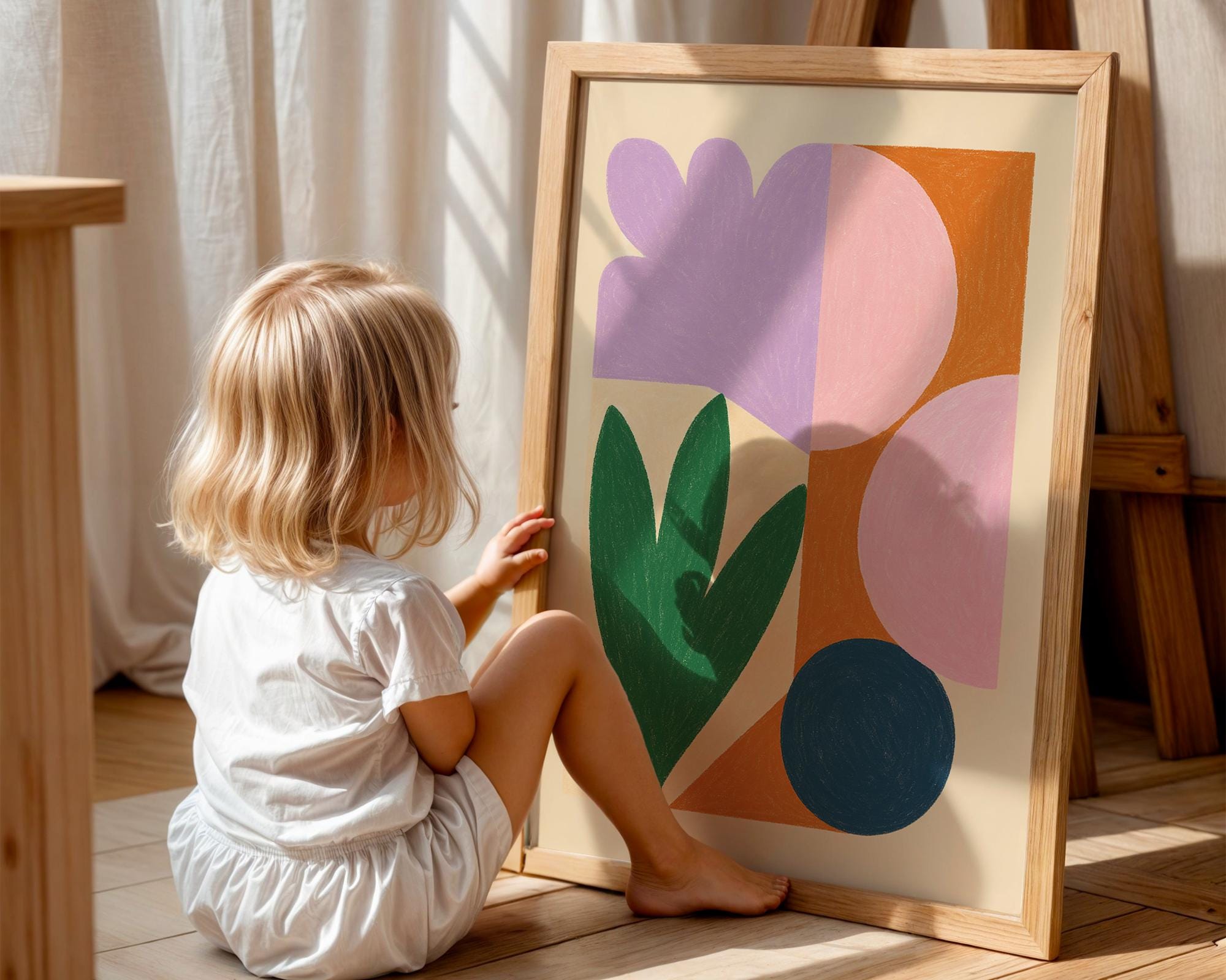 Botanical Geometric Poster