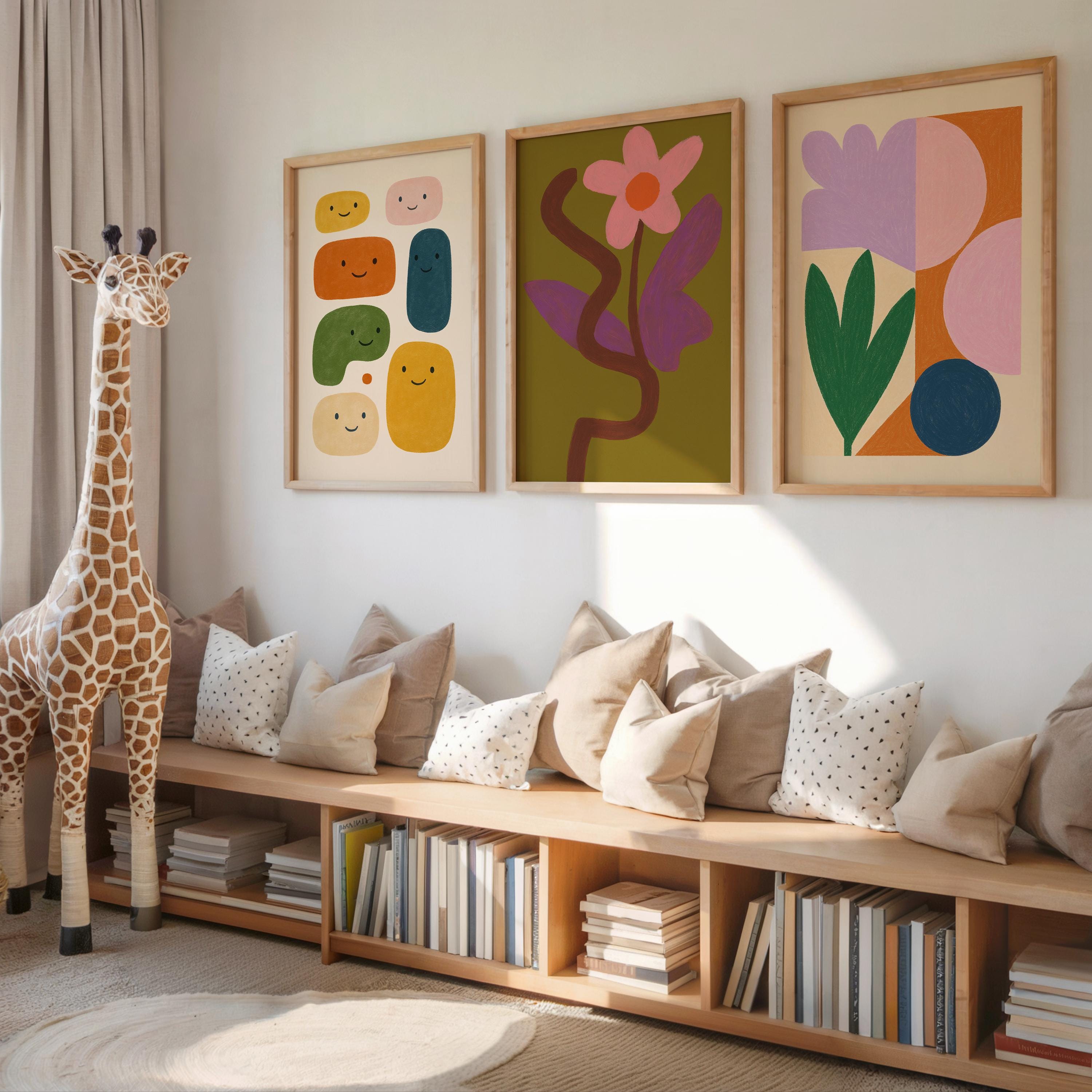 Botanical Geometric Poster