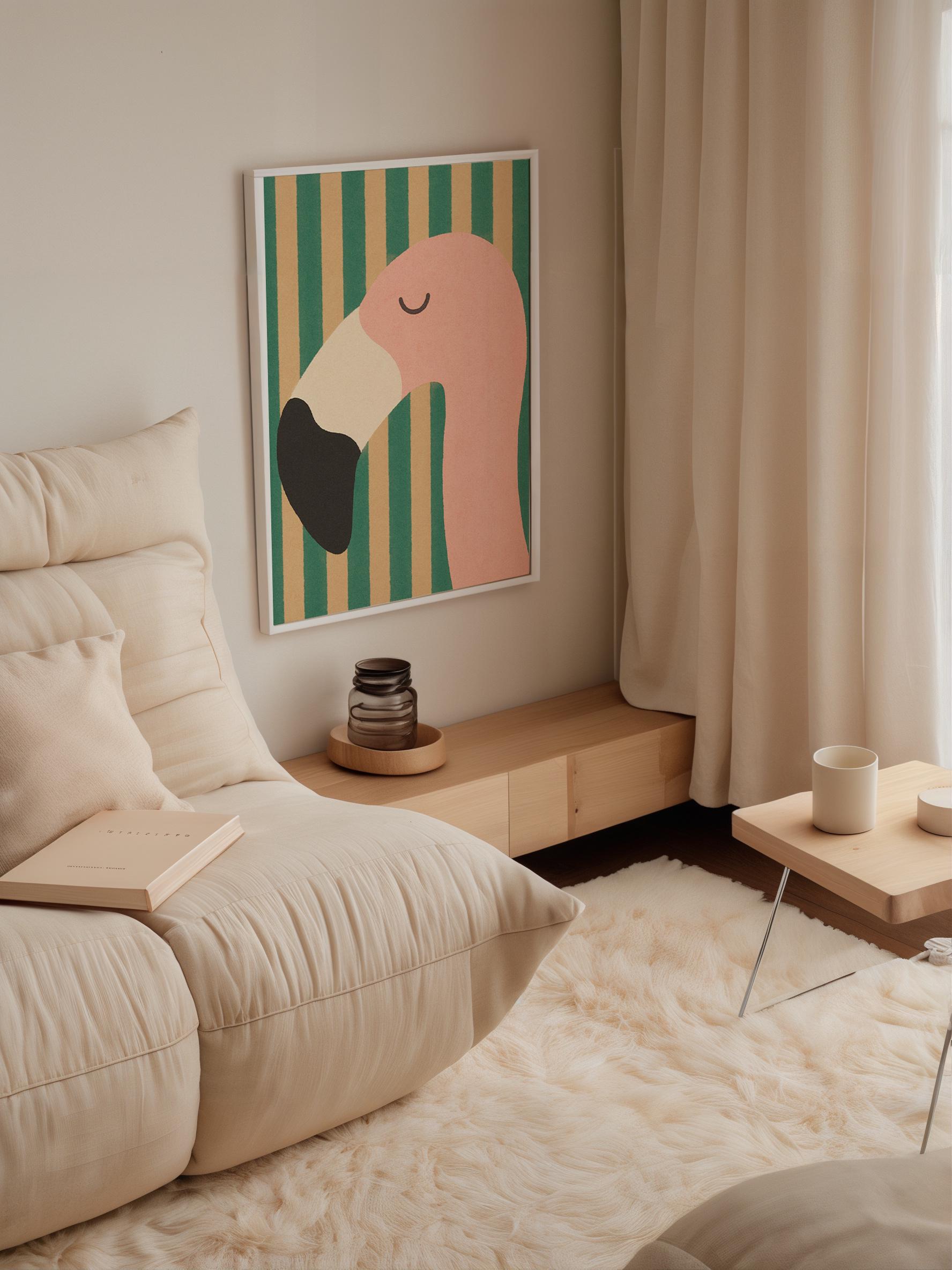 Minimalist Flamingo Poster