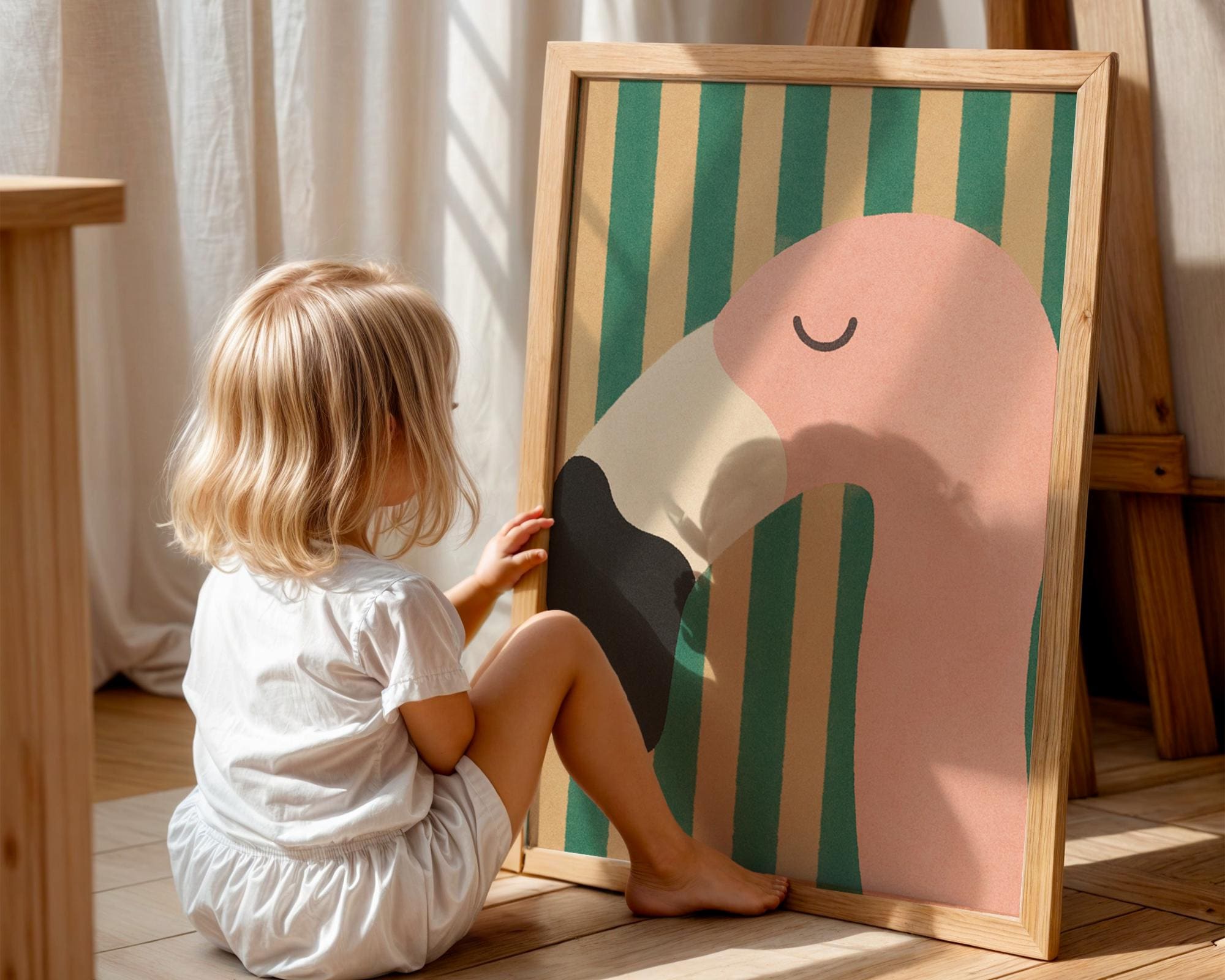 Minimalist Flamingo Poster