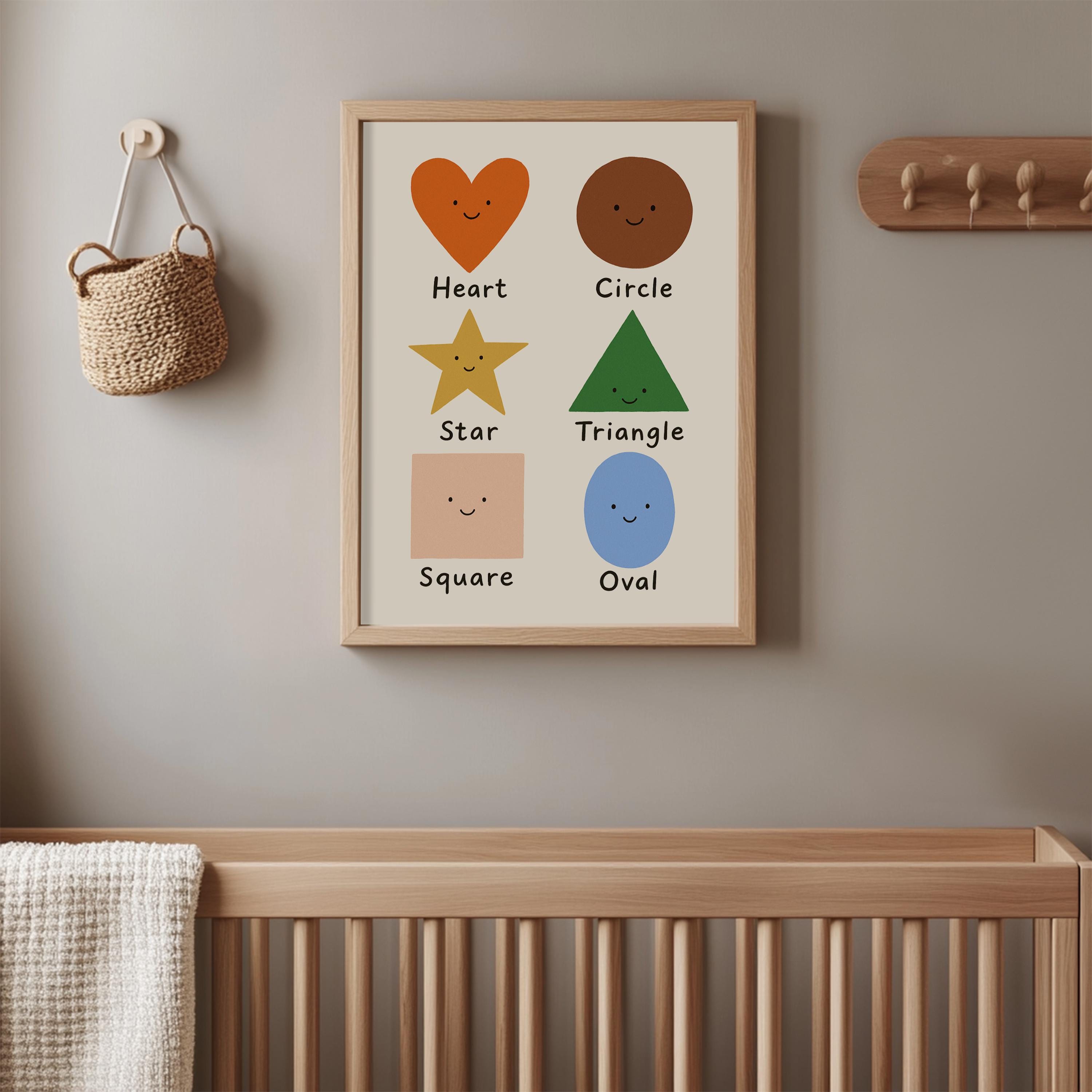 Smiling Shapes Poster