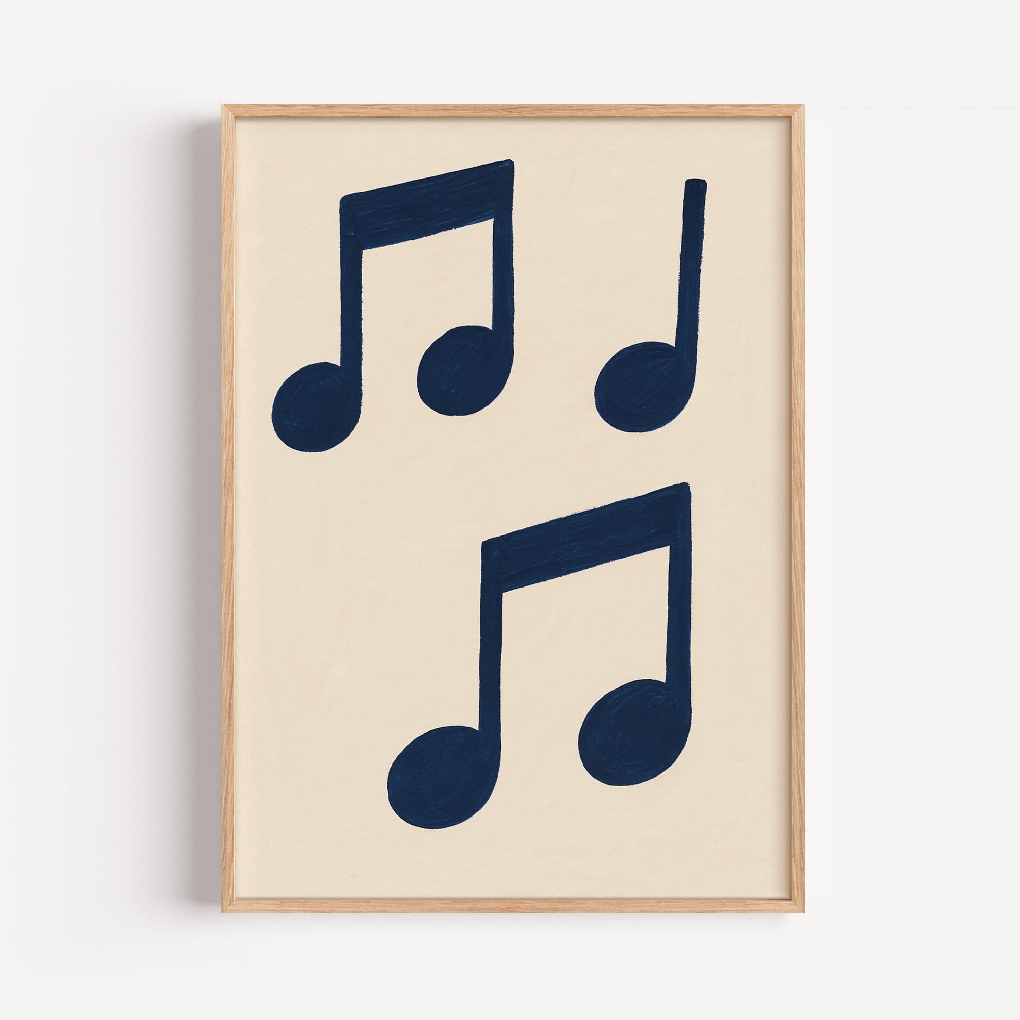 Minimalist Music Notes Poster