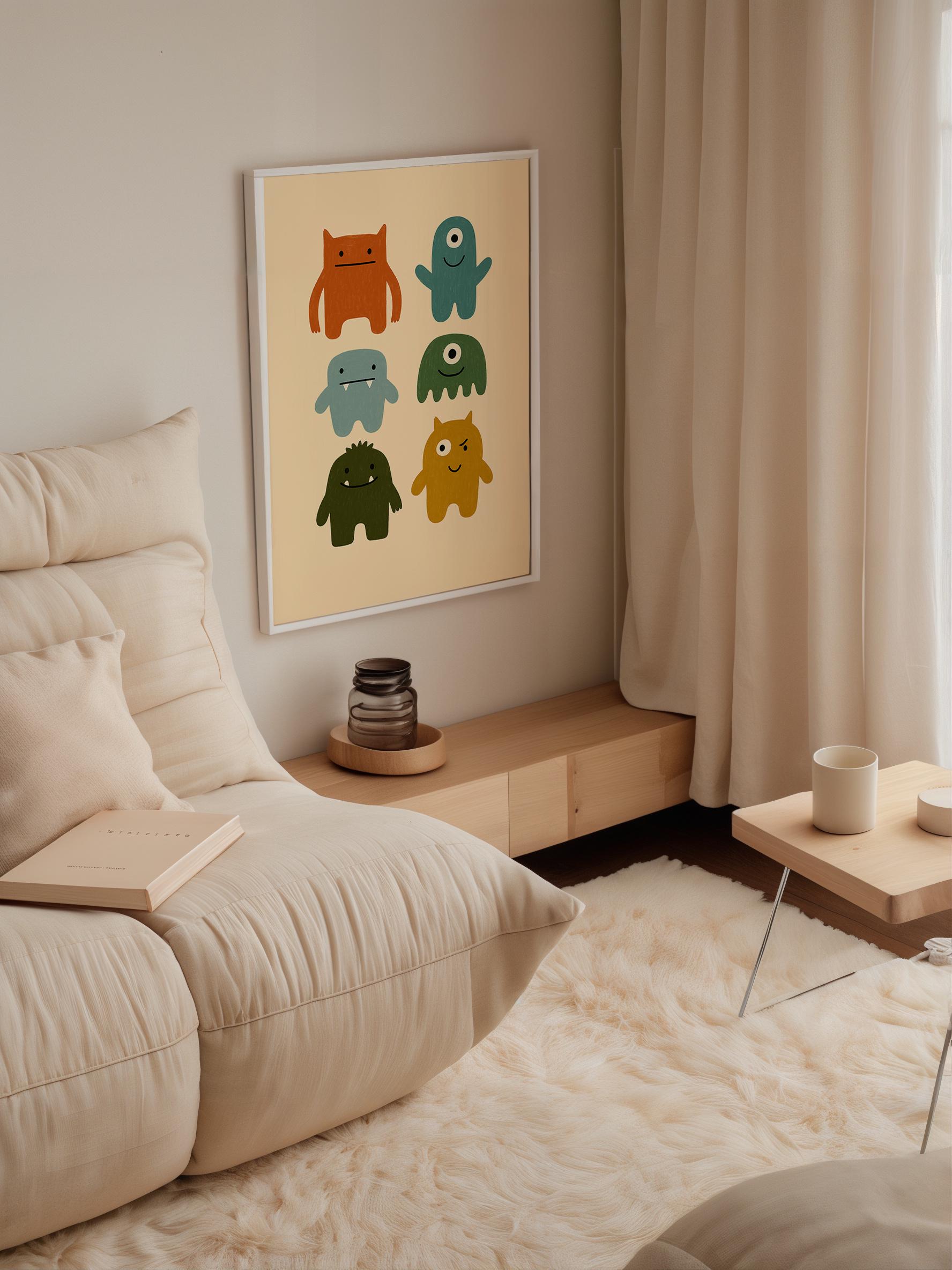 Smiling Blob Print Poster