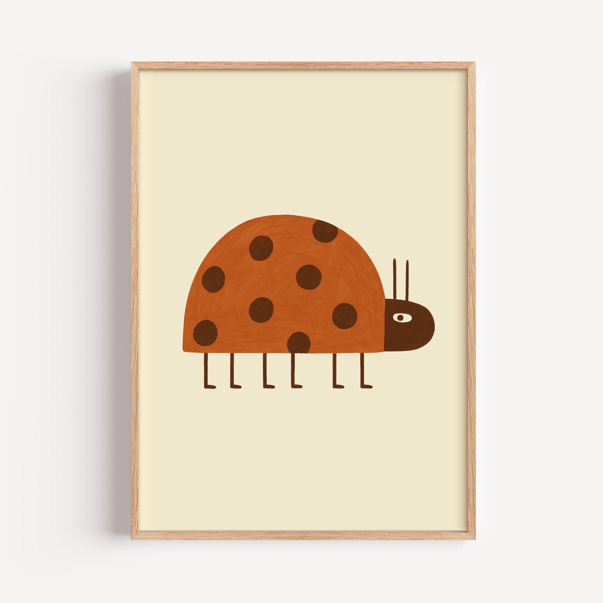 Minimalist Ladybug Poster