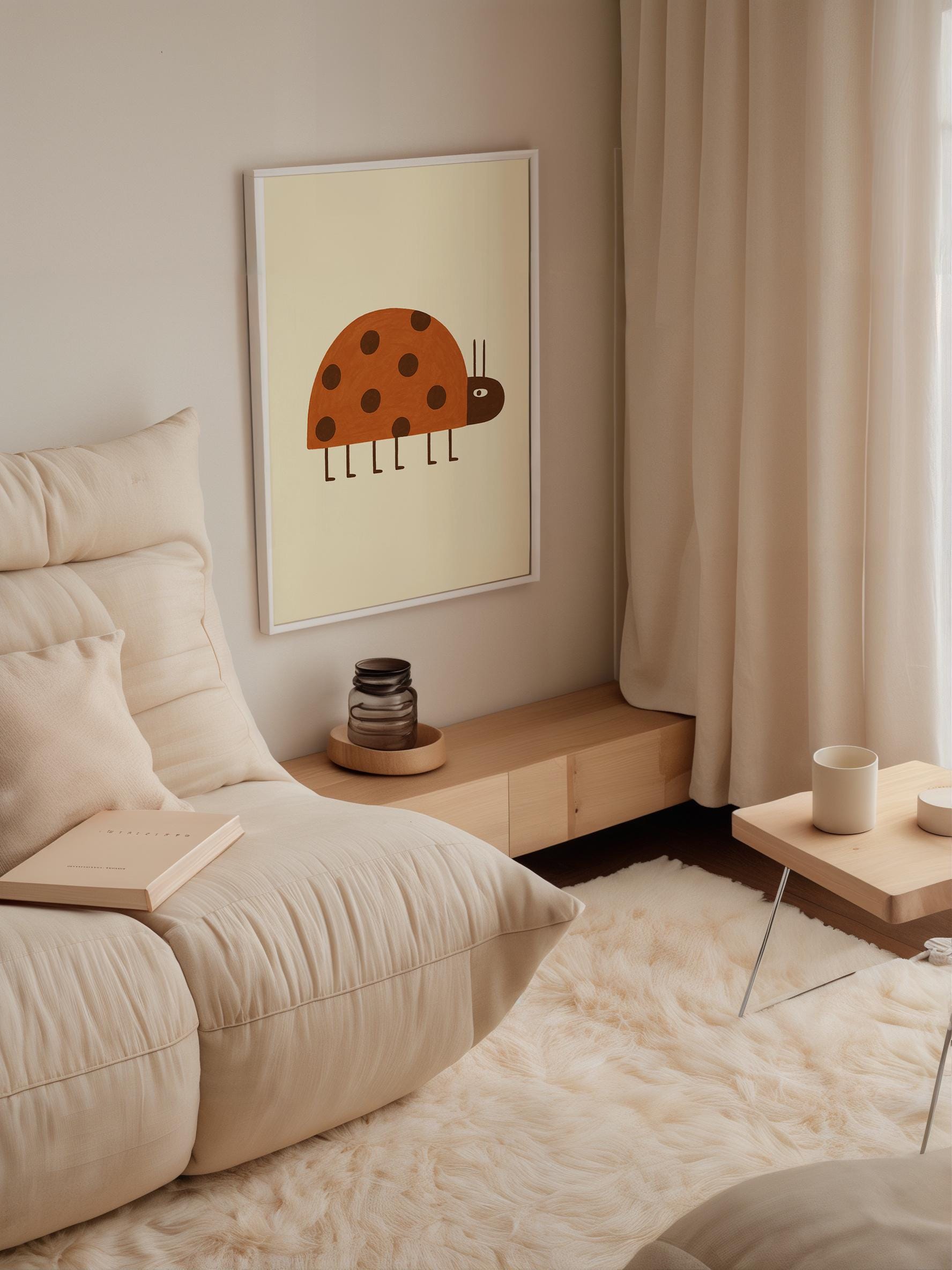 Minimalist Ladybug Poster