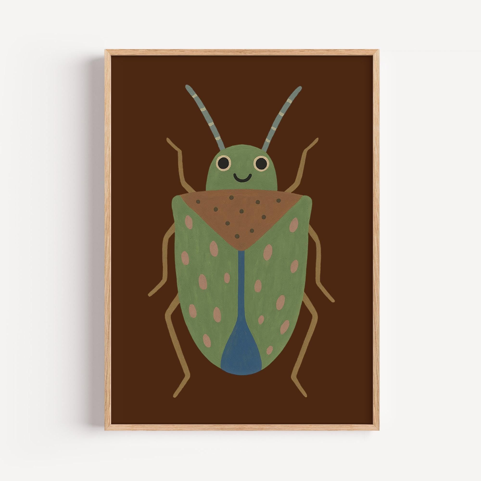 Smiling Bug Wall Art Poster