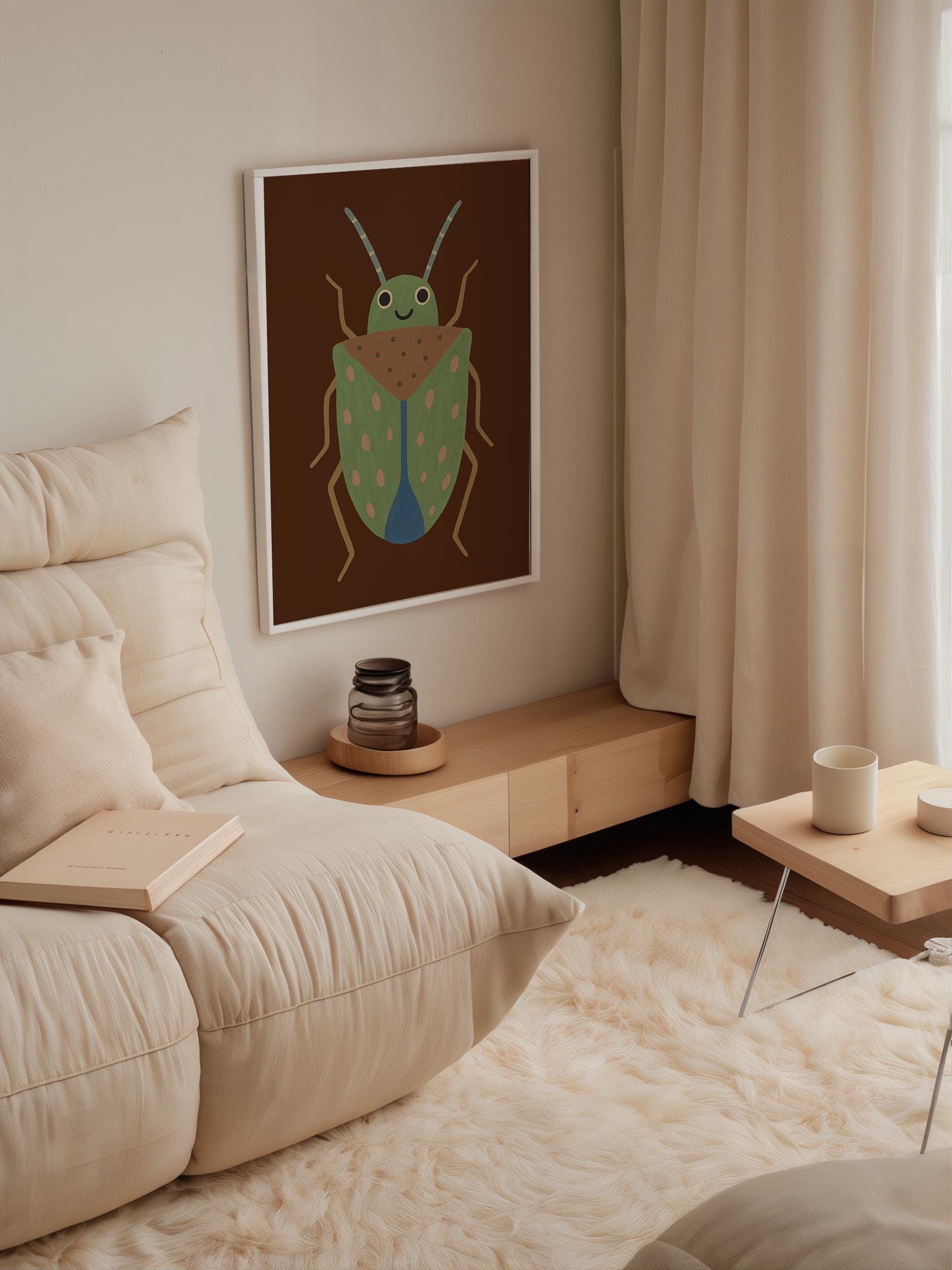 Smiling Bug Wall Art Poster