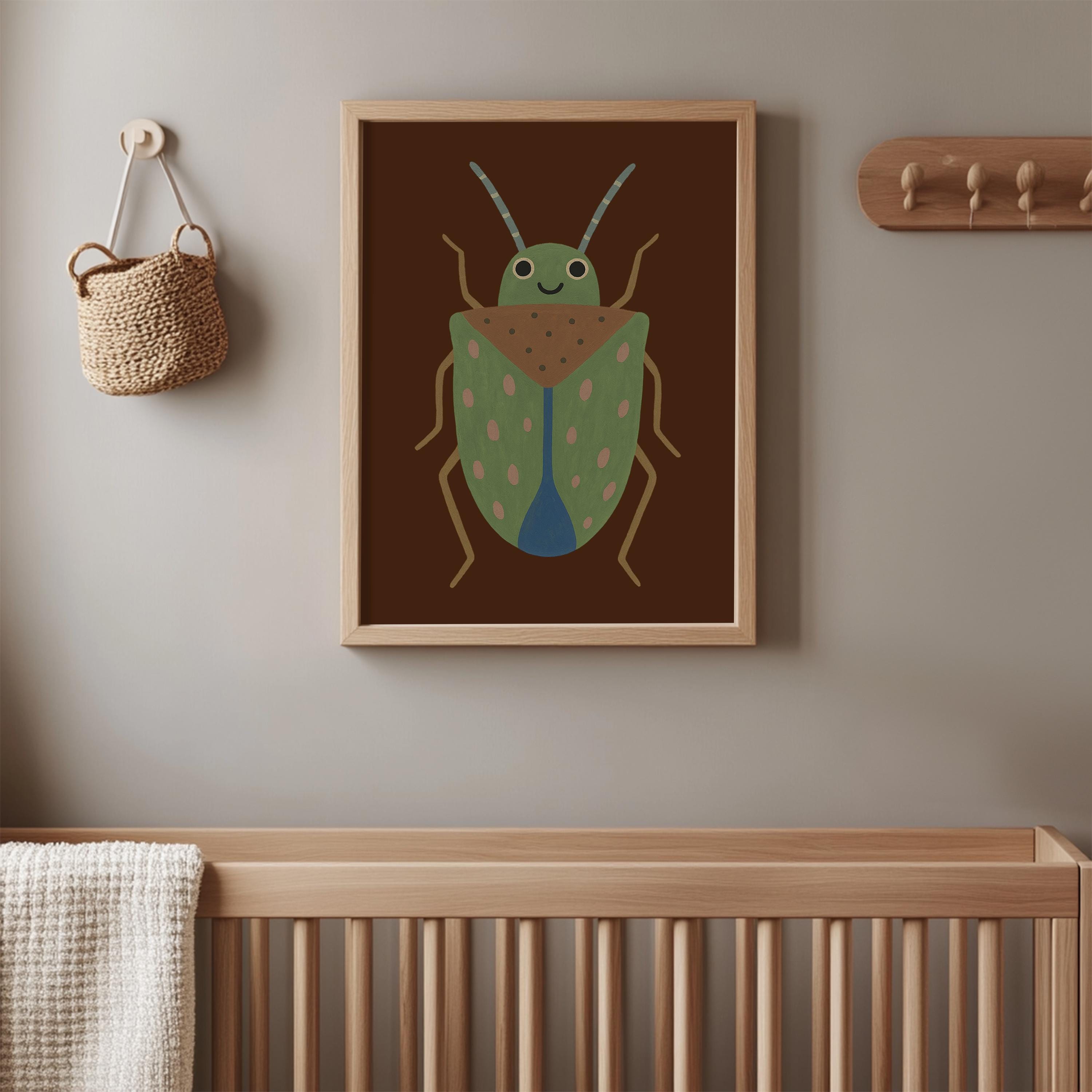 Smiling Bug Wall Art Poster
