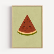 Smiling Watermelon Poster