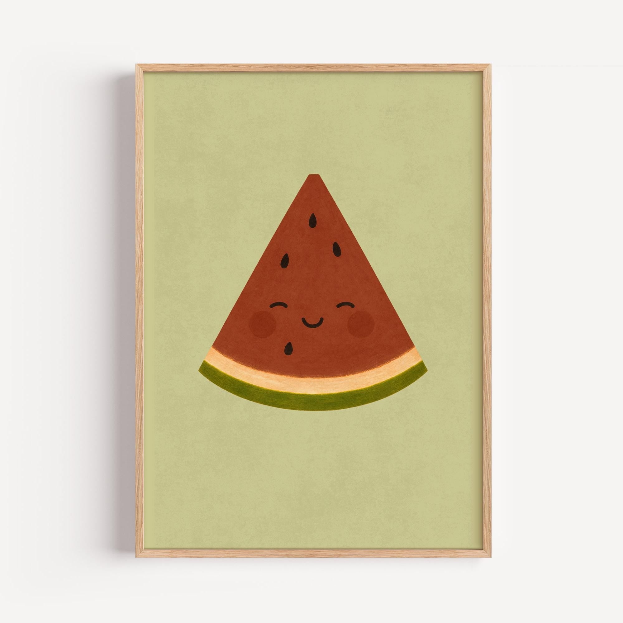 Smiling Watermelon Poster