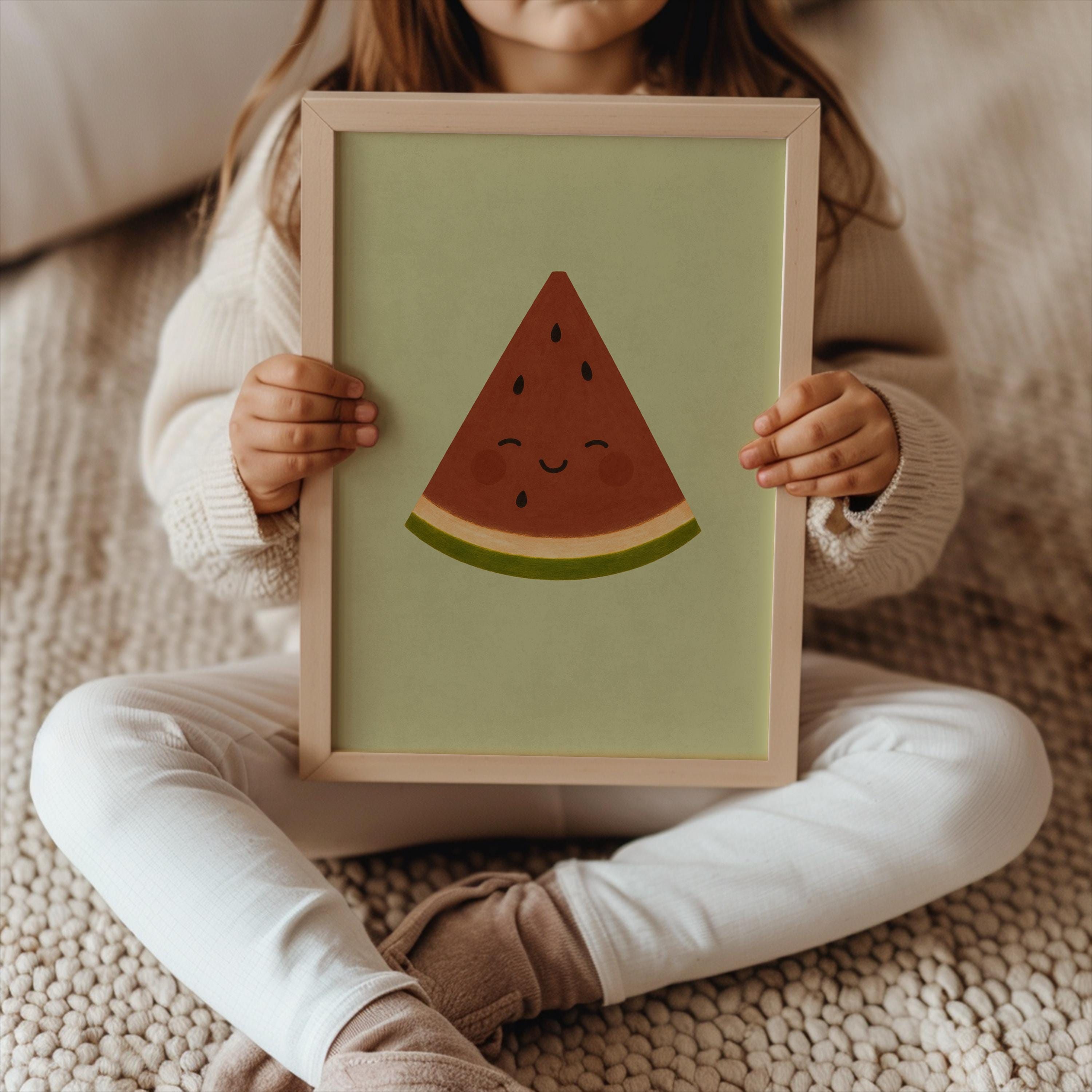 Smiling Watermelon Poster