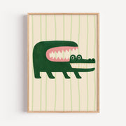 Funny Crocodile Poster