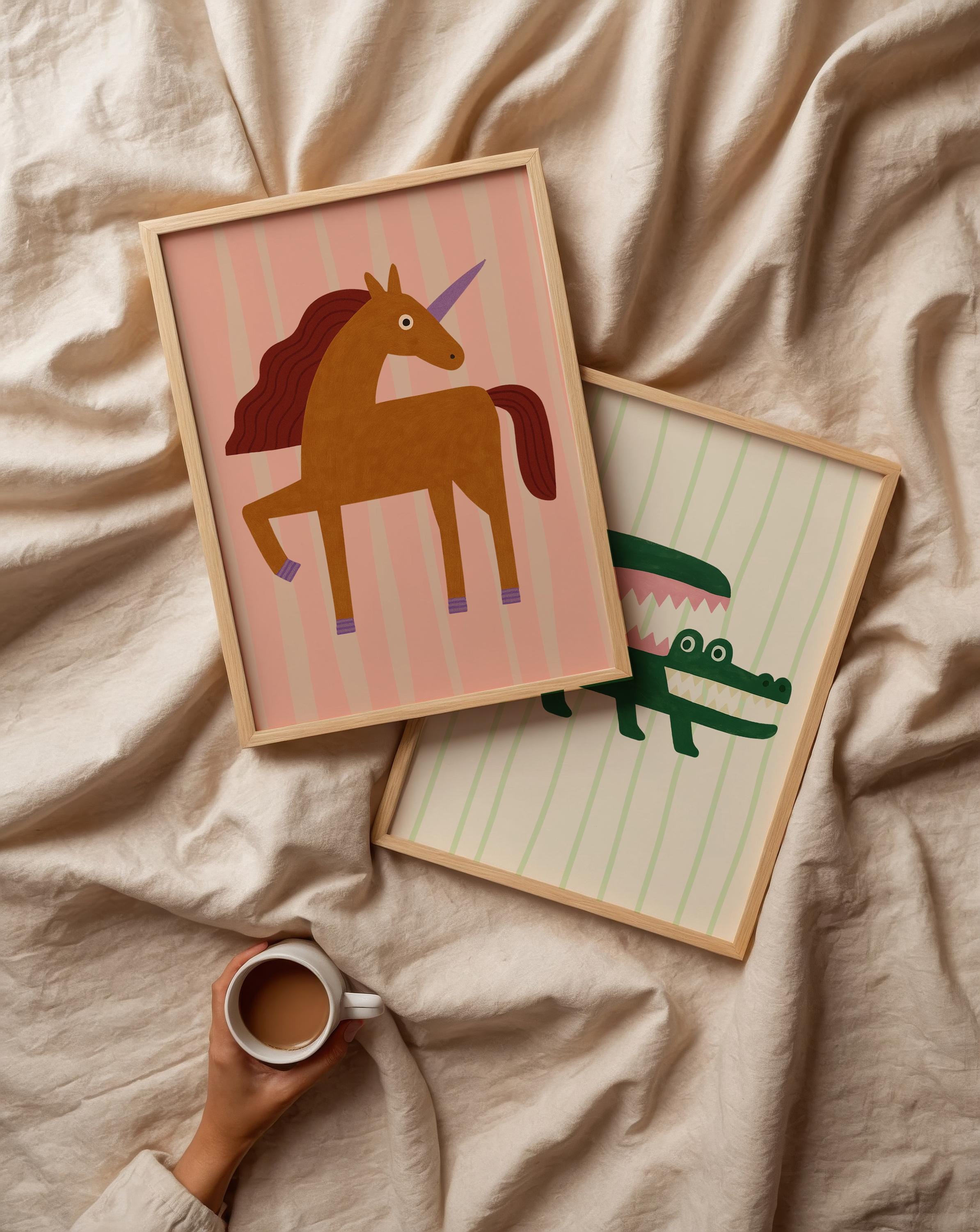 Funny Crocodile Poster