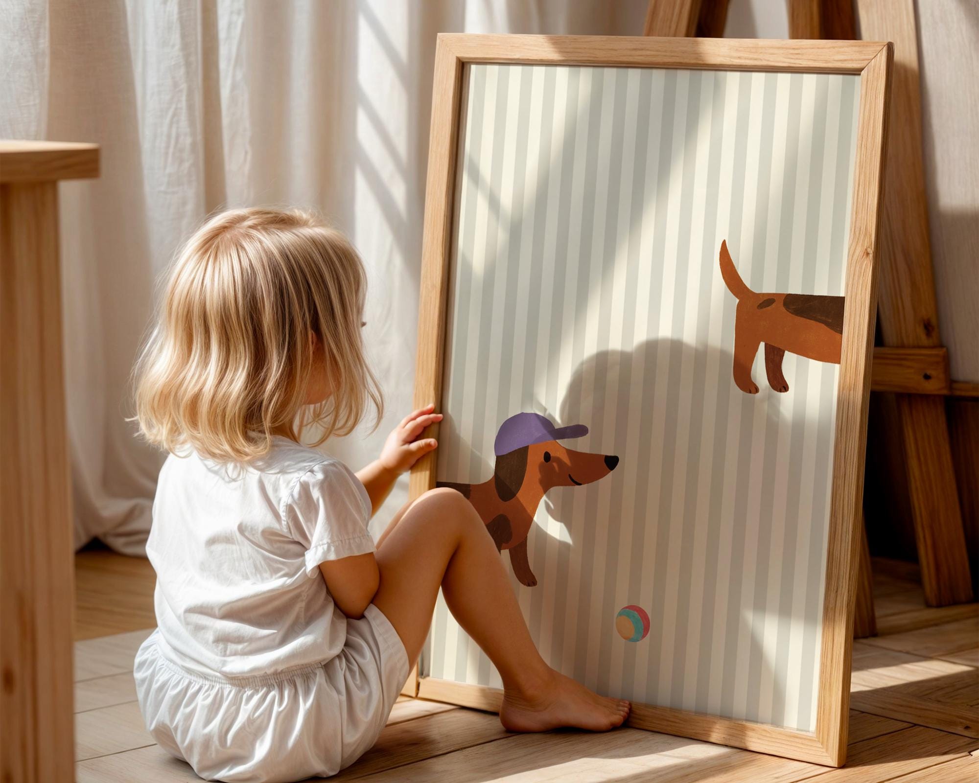 Playful Dachshund Poster