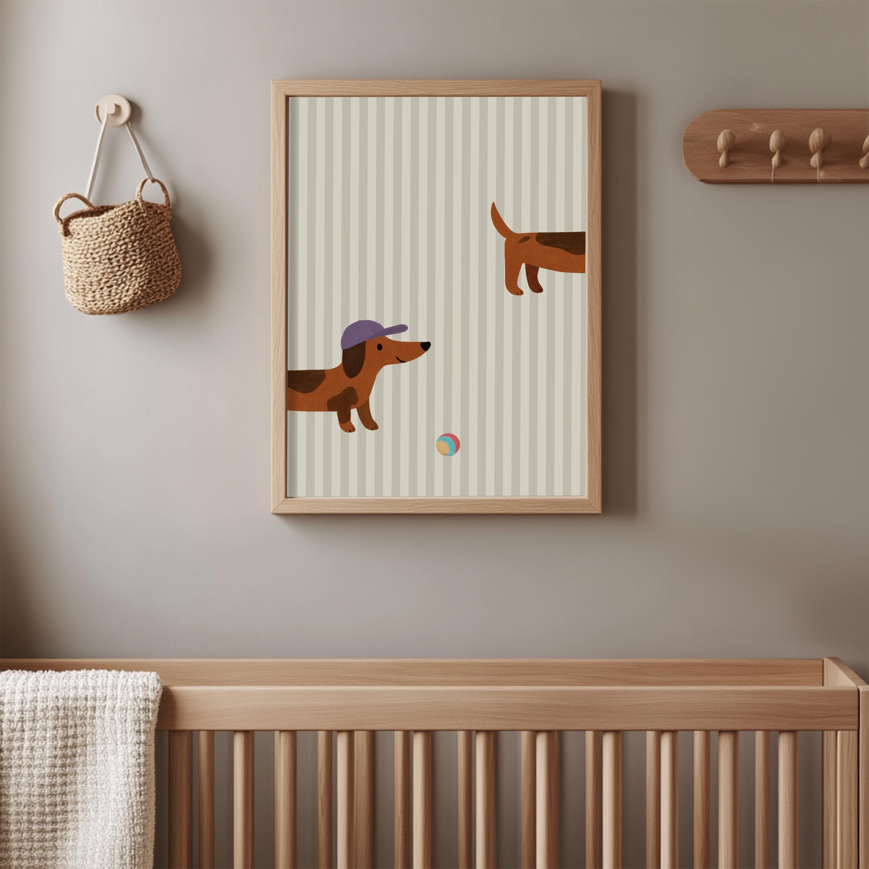 Playful Dachshund Poster