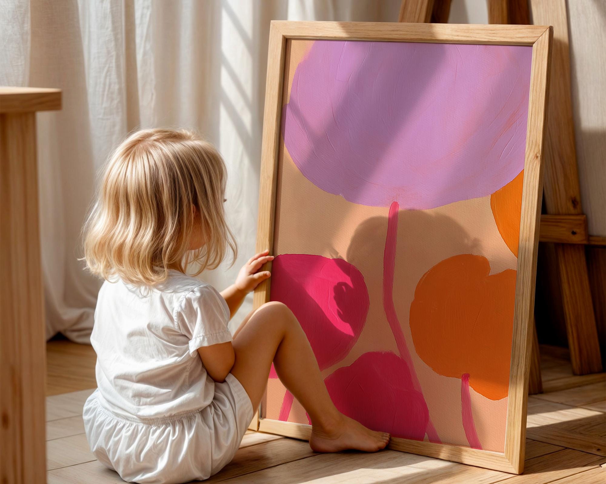 Abstract Floral Art Print Poster