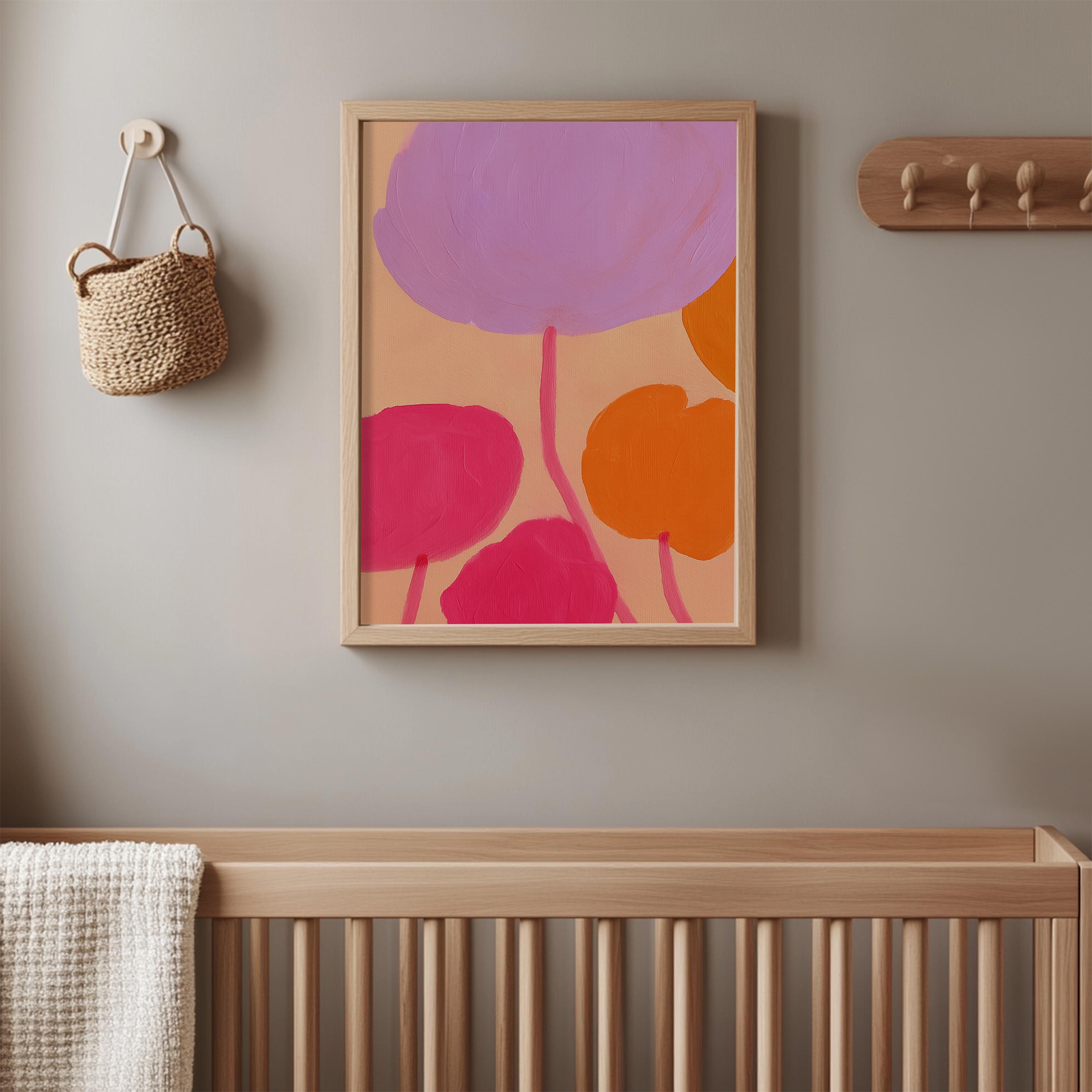 Abstract Floral Art Print Poster