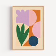 Botanical Geometric Poster