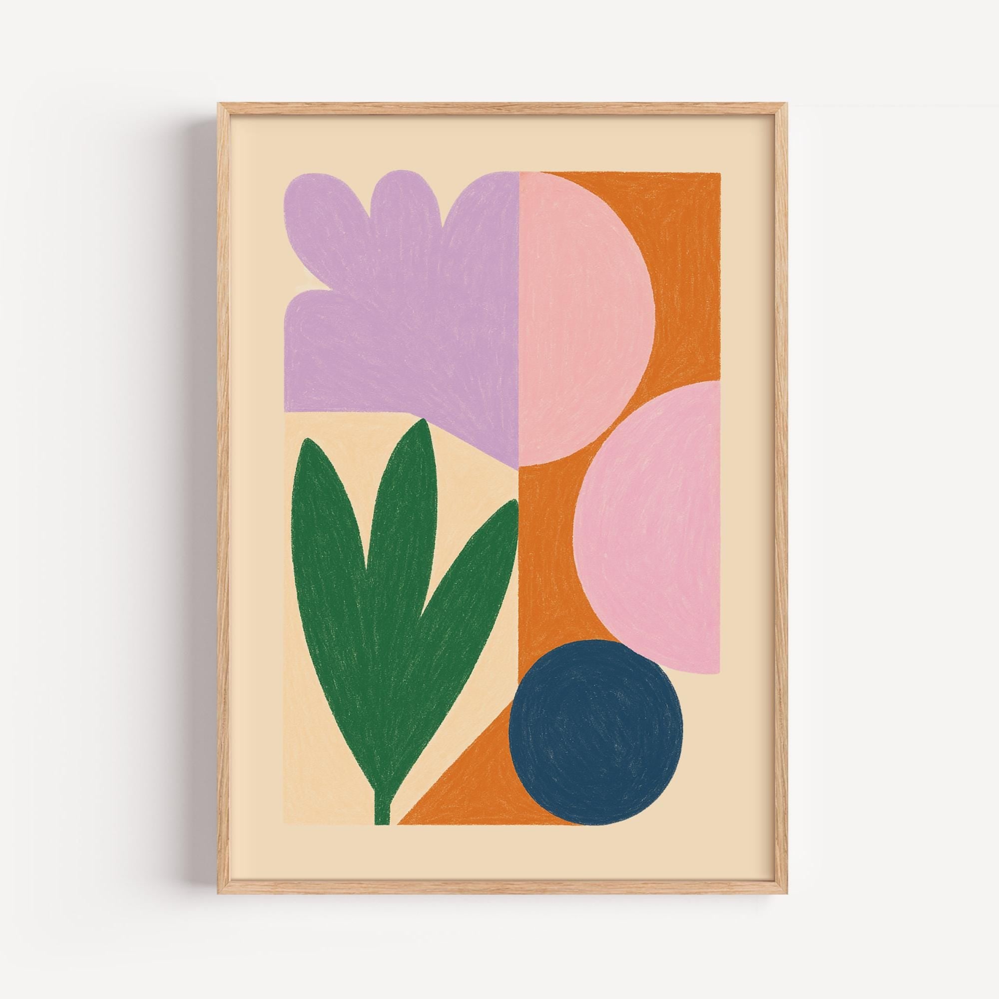 Botanical Geometric Poster
