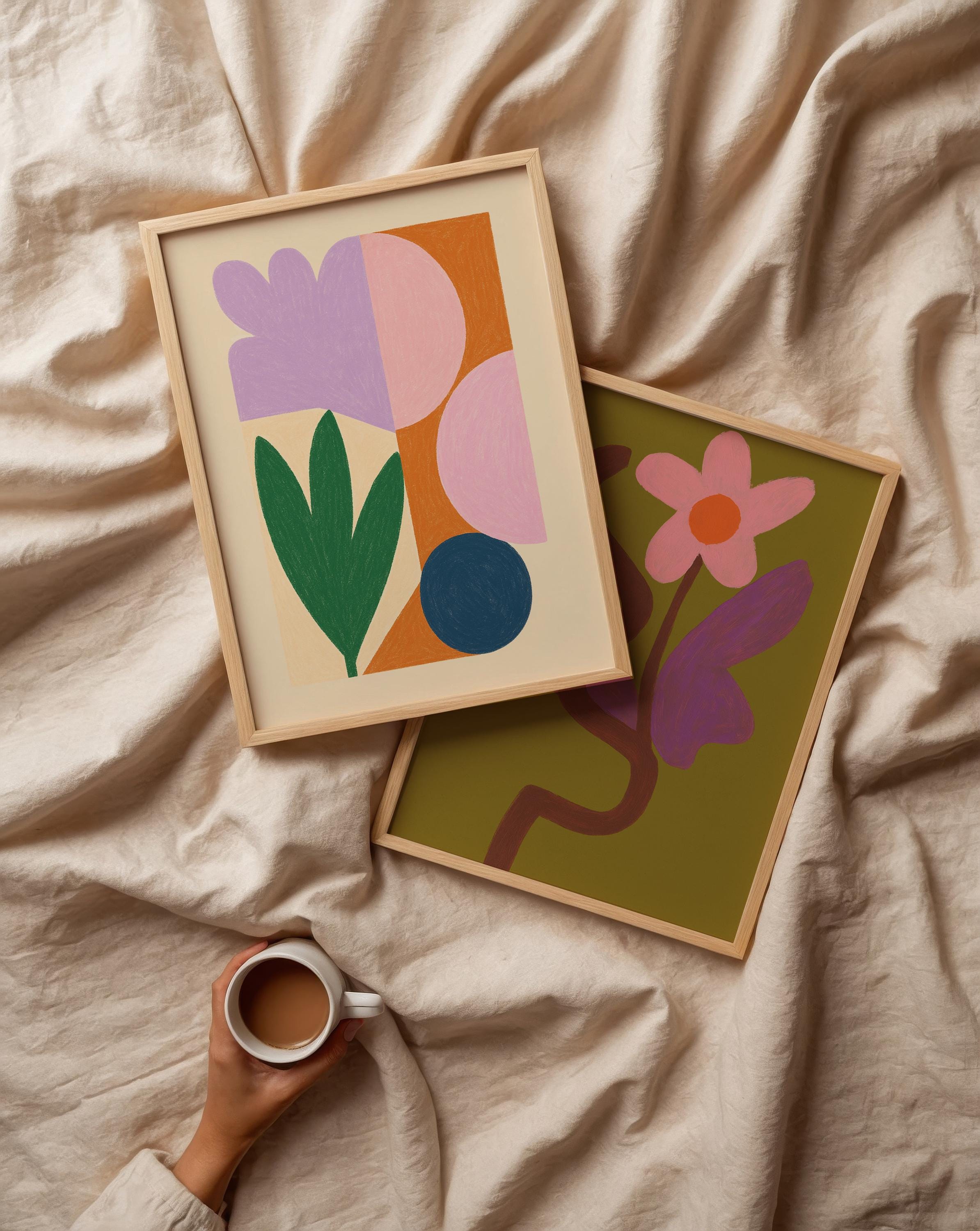 Botanical Geometric Poster