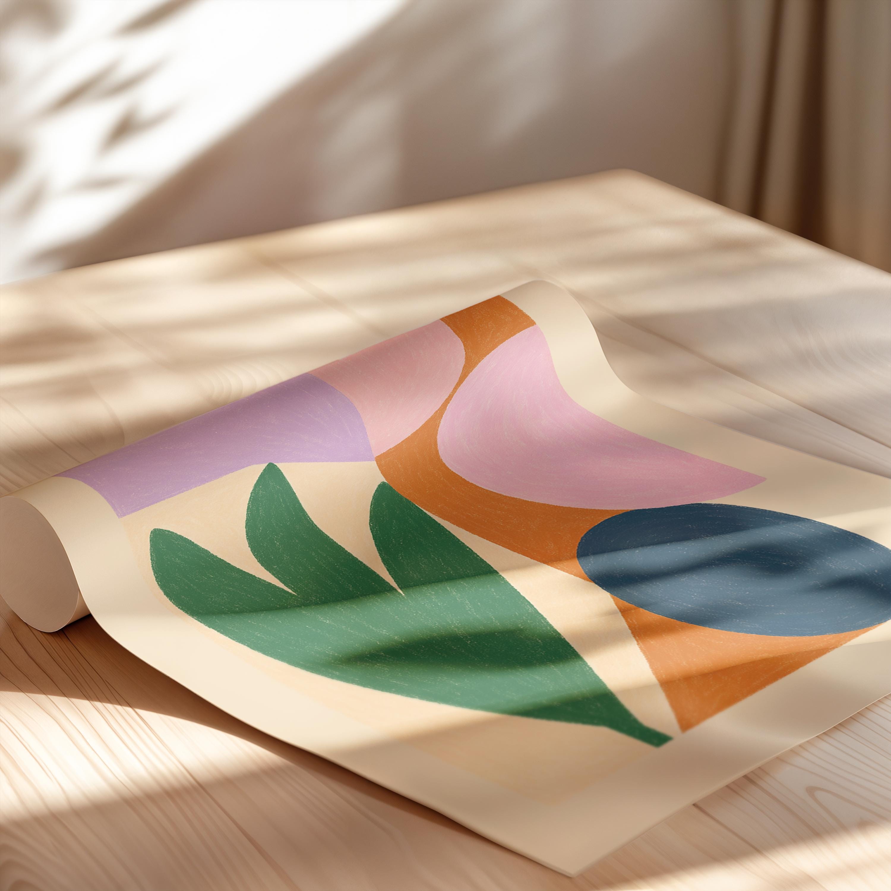 Botanical Geometric Poster