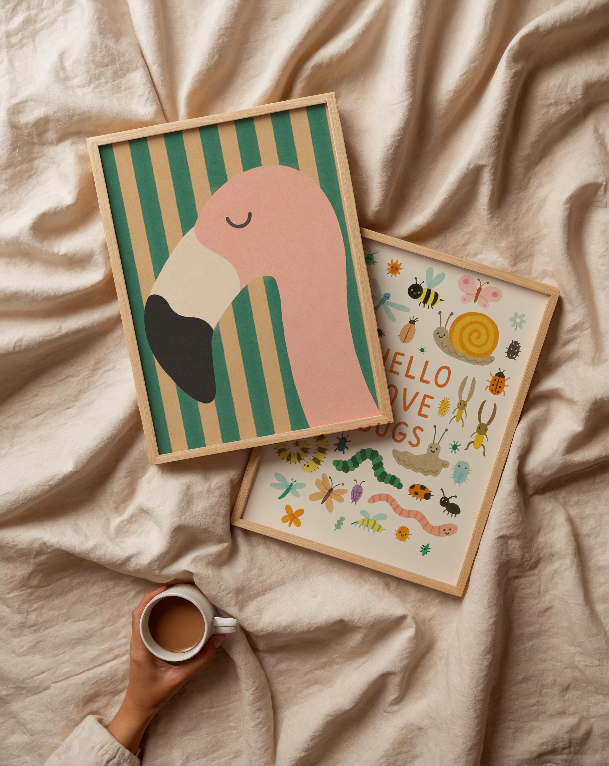 Minimalist Flamingo Poster