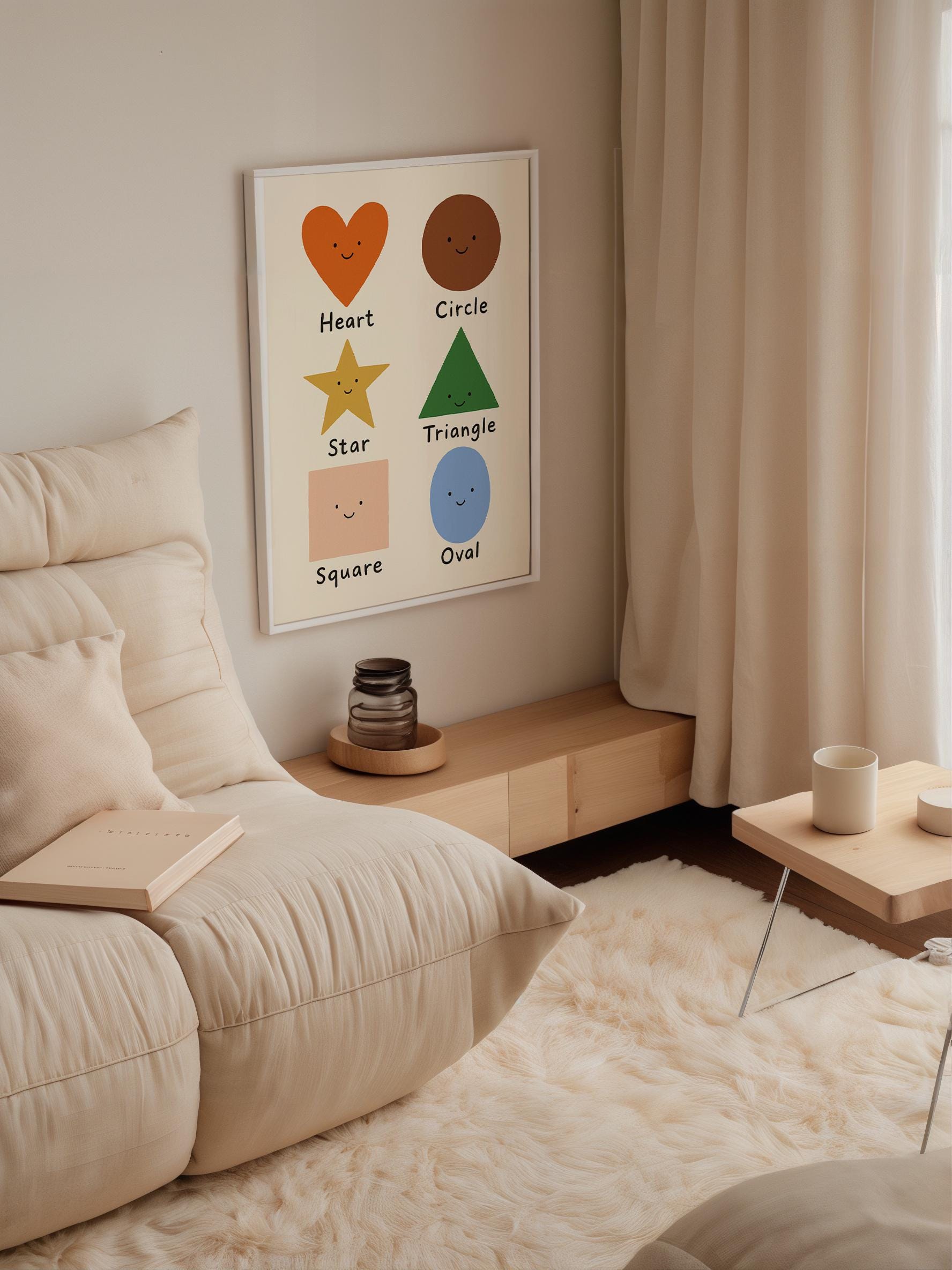 Smiling Shapes Poster