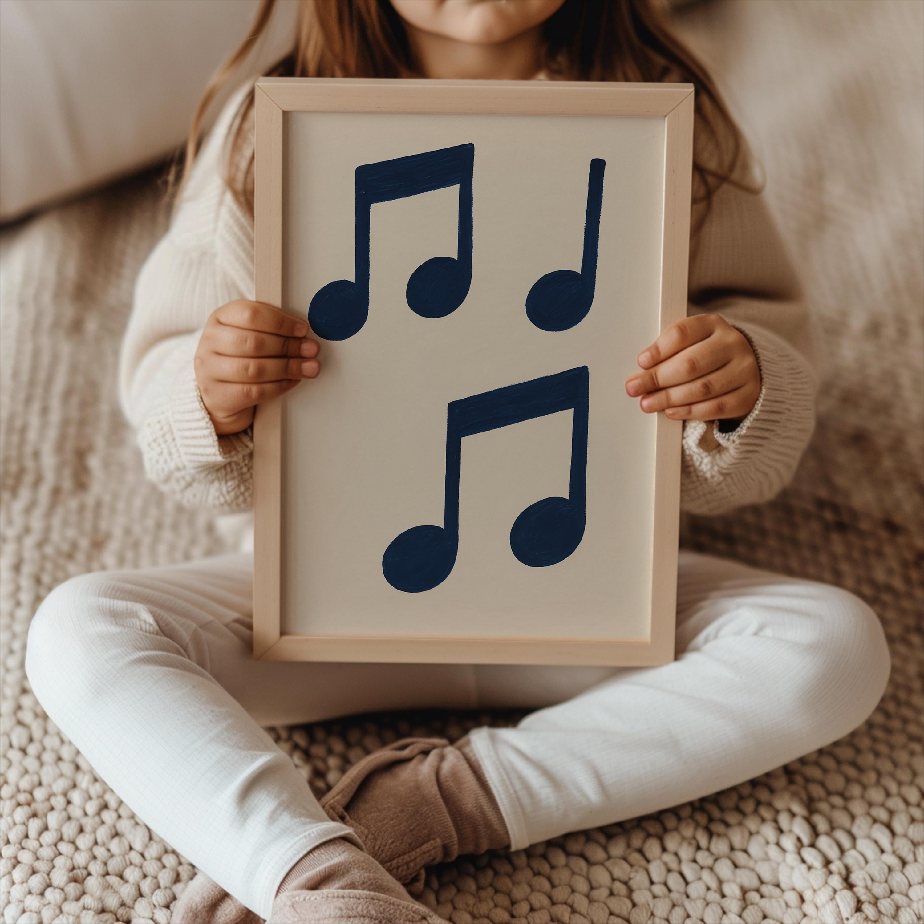 Minimalist Music Notes Poster