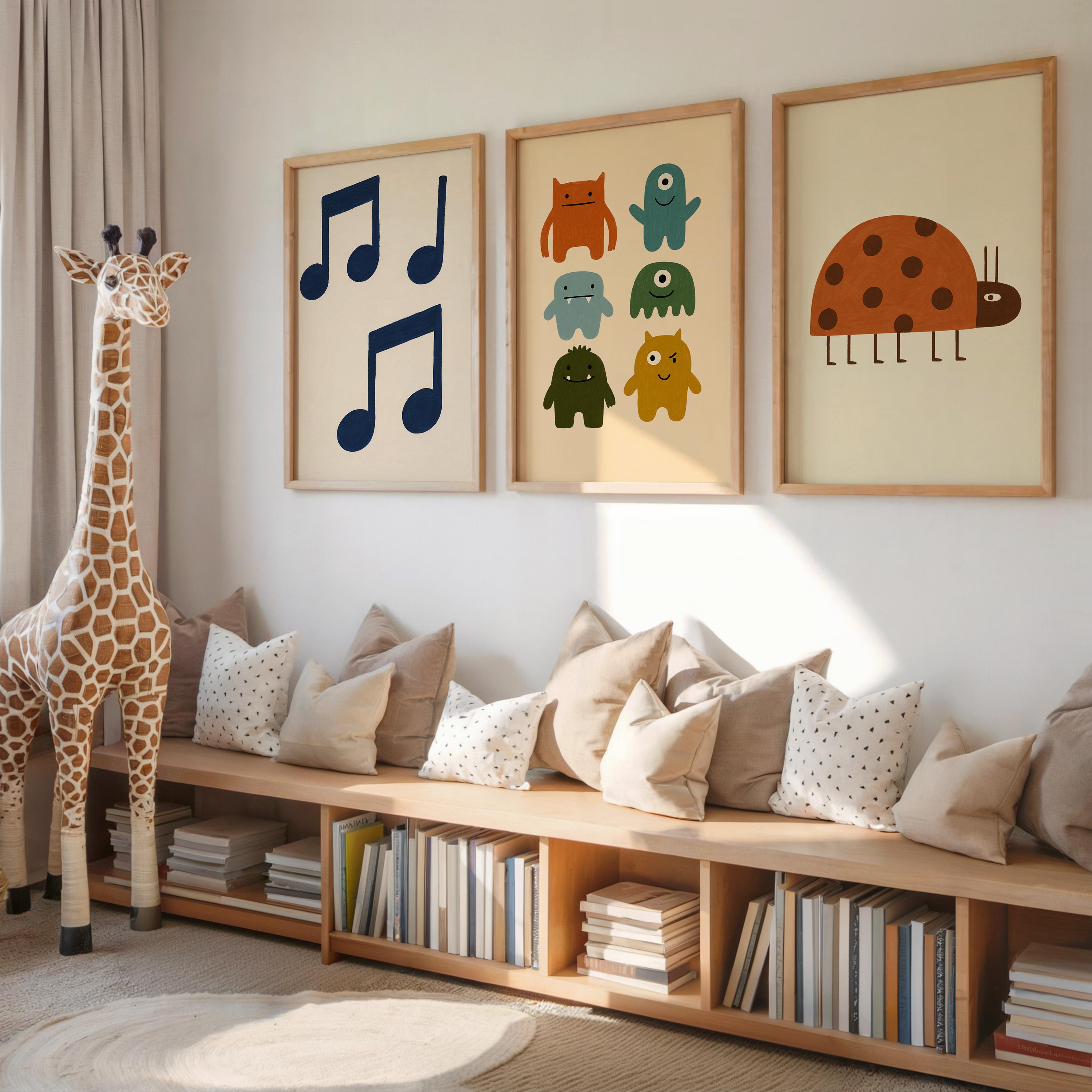 Minimalist Music Notes Poster