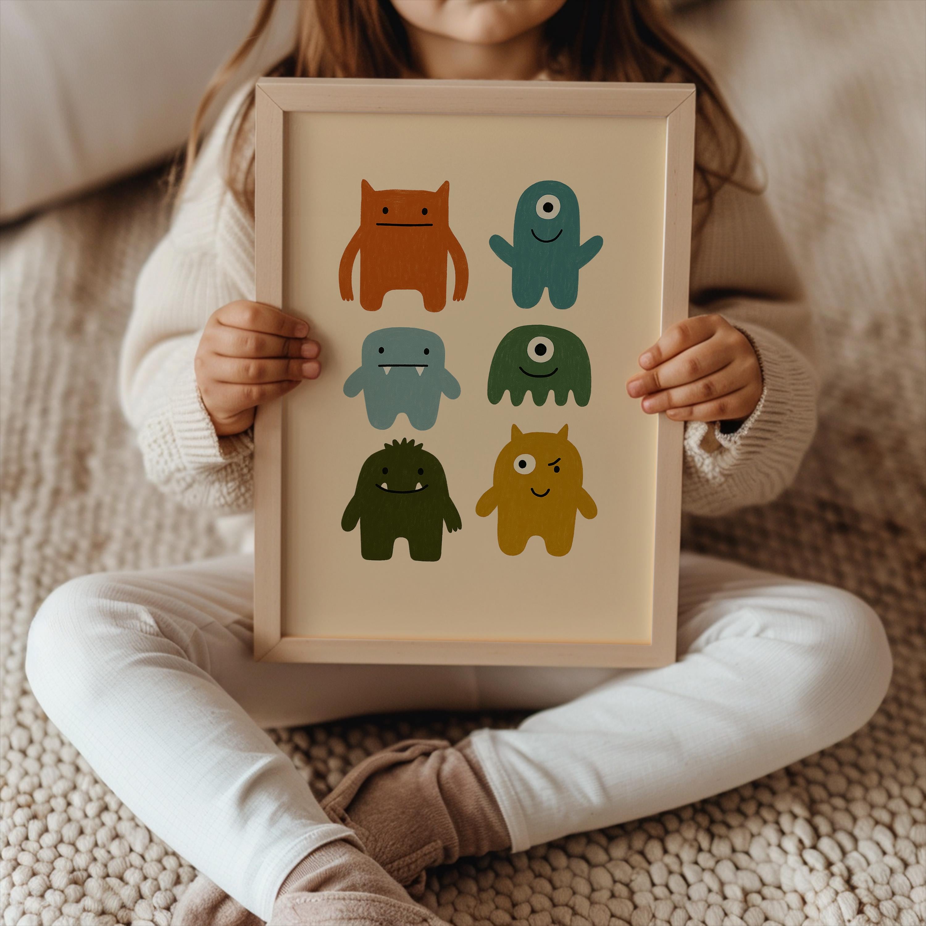 Smiling Blob Print Poster